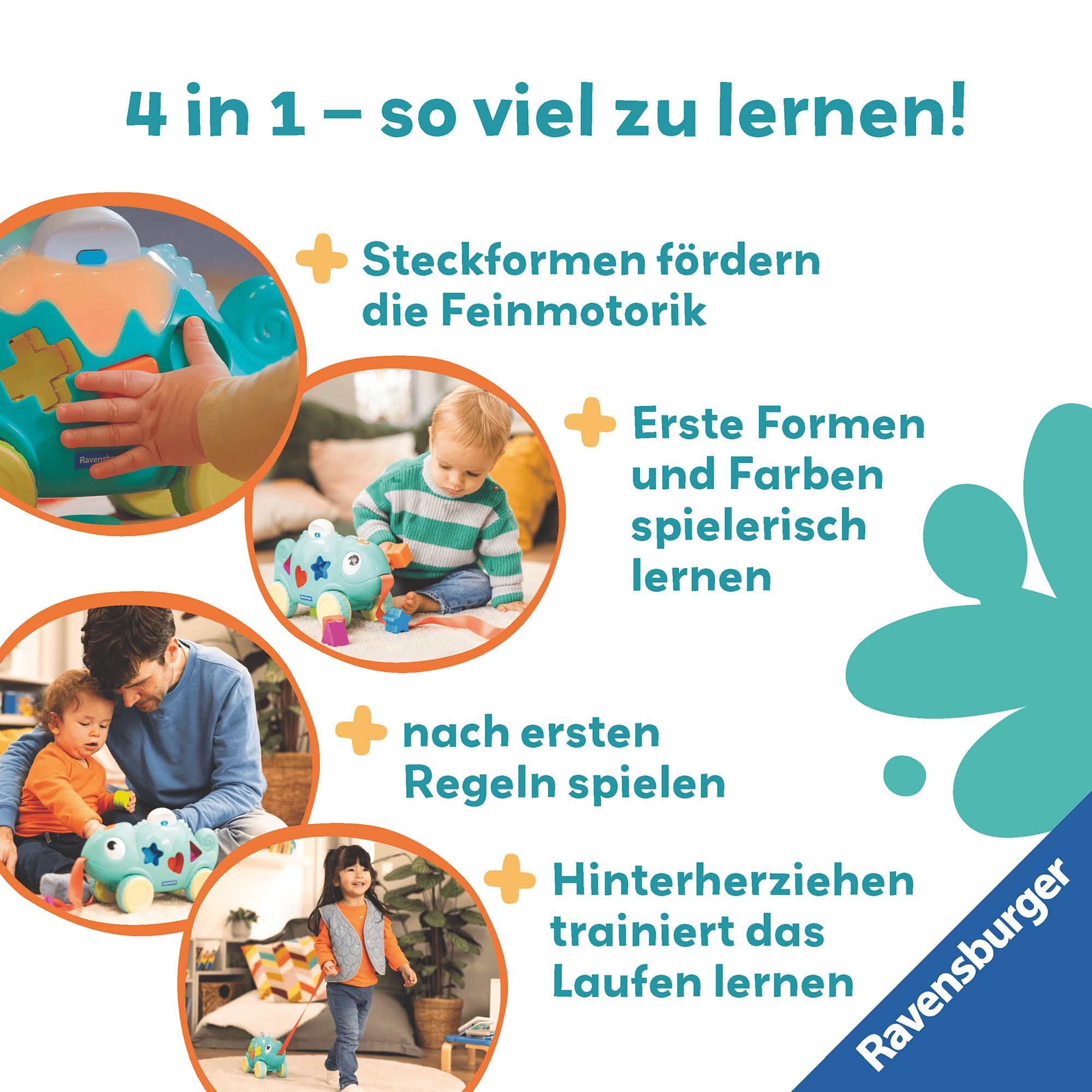 Nachziehtiere, Ravensburger, Mehrfarbig – Produktansicht