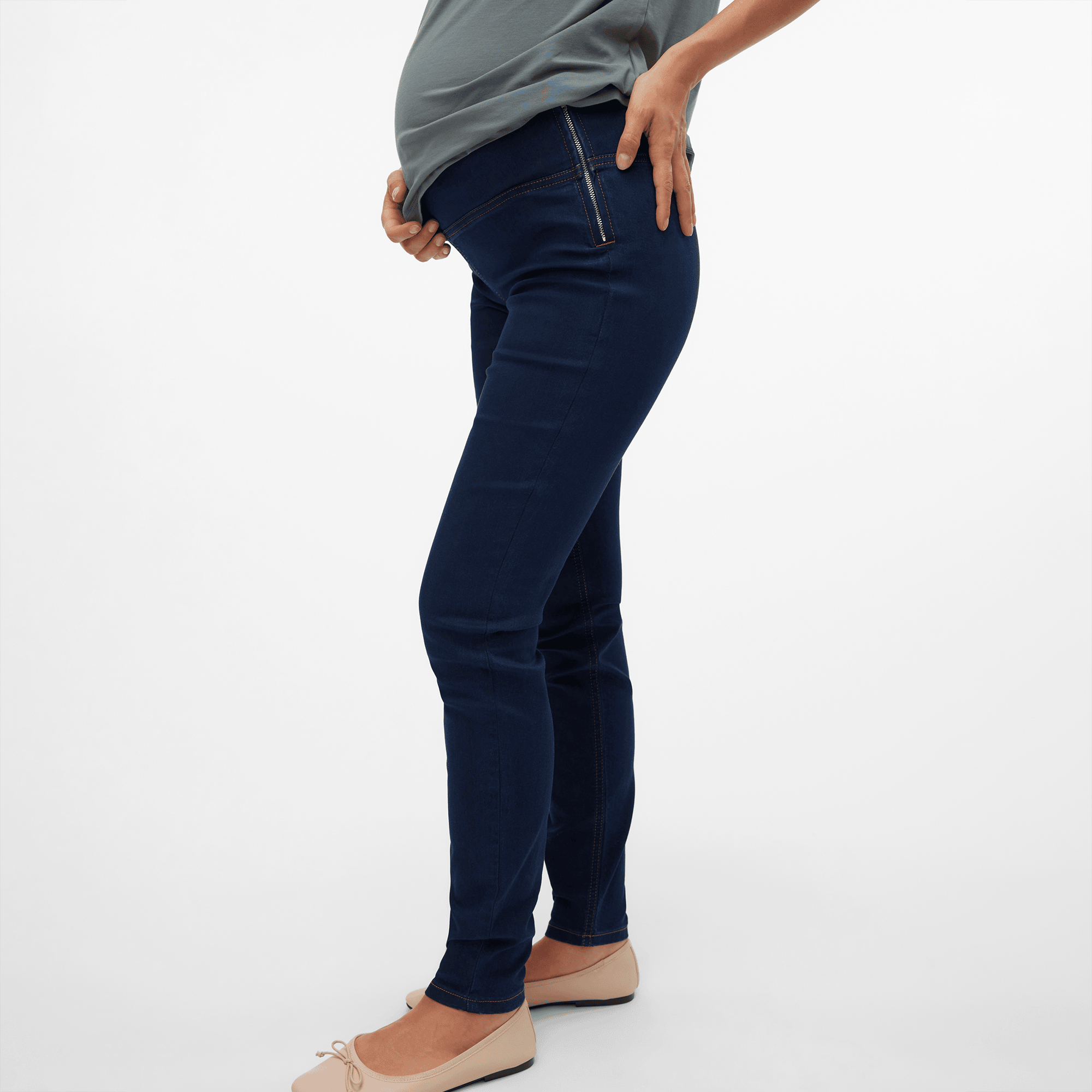 Umstandshosen, Mamalicious, Blau – Produktansicht