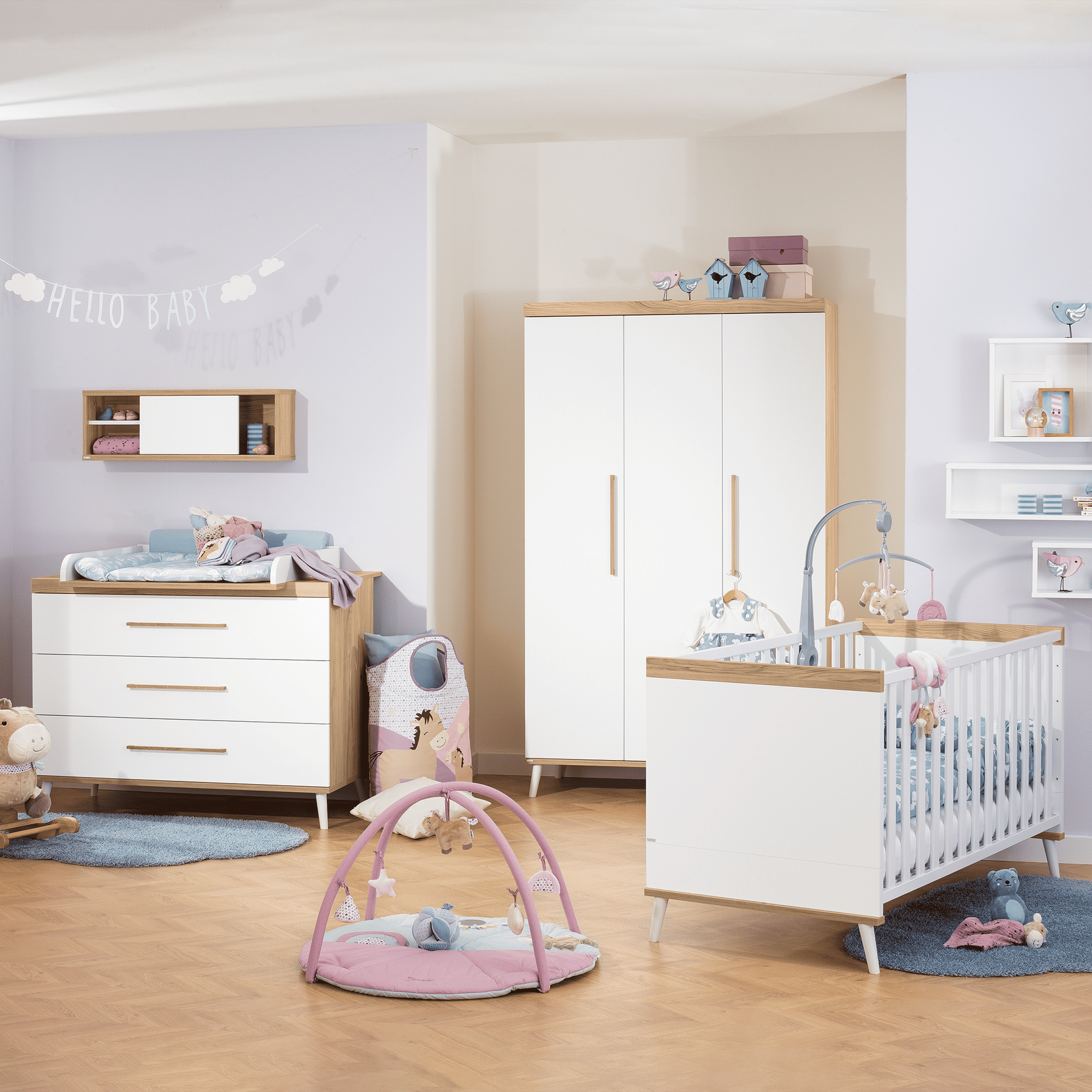 4-teiliges Spar-Set Babyzimmer Valentina PAIDI Weiß 9000000000161 1