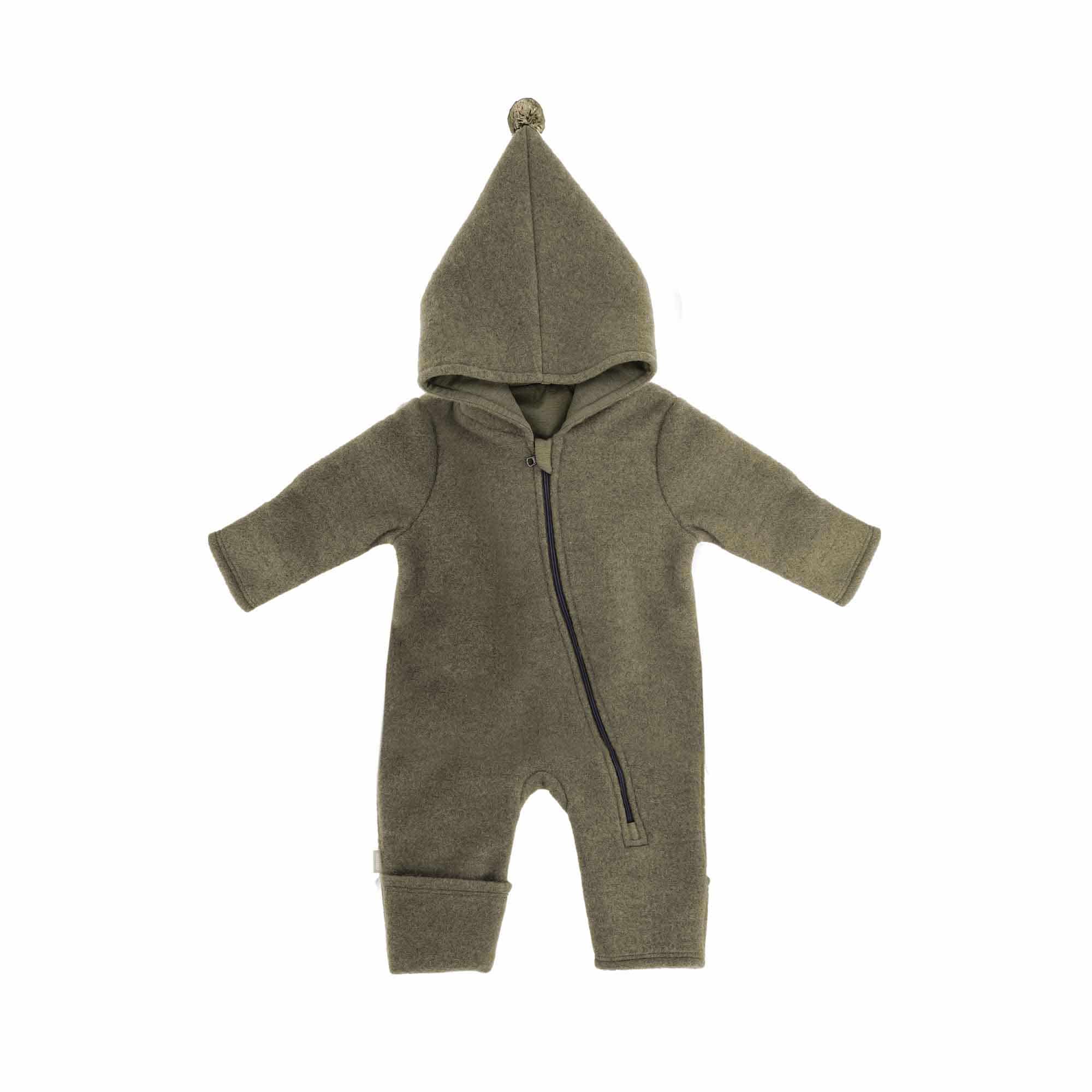Fleece Overalls, MaxiMo, Grün – Besonderheit: aus 100% Wolle