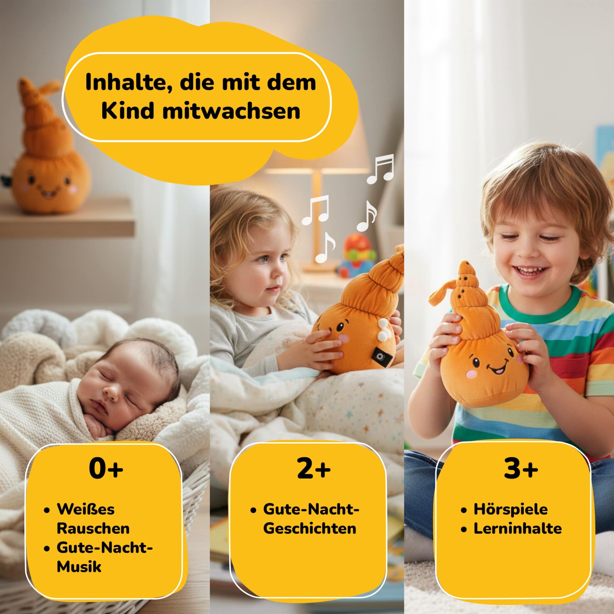 Kuscheltiere, Lenabo, Orange – Produktansicht