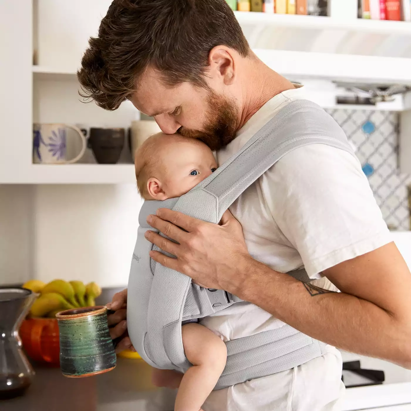 Babytragen Mesh, ERGObaby, Grau – Produktansicht