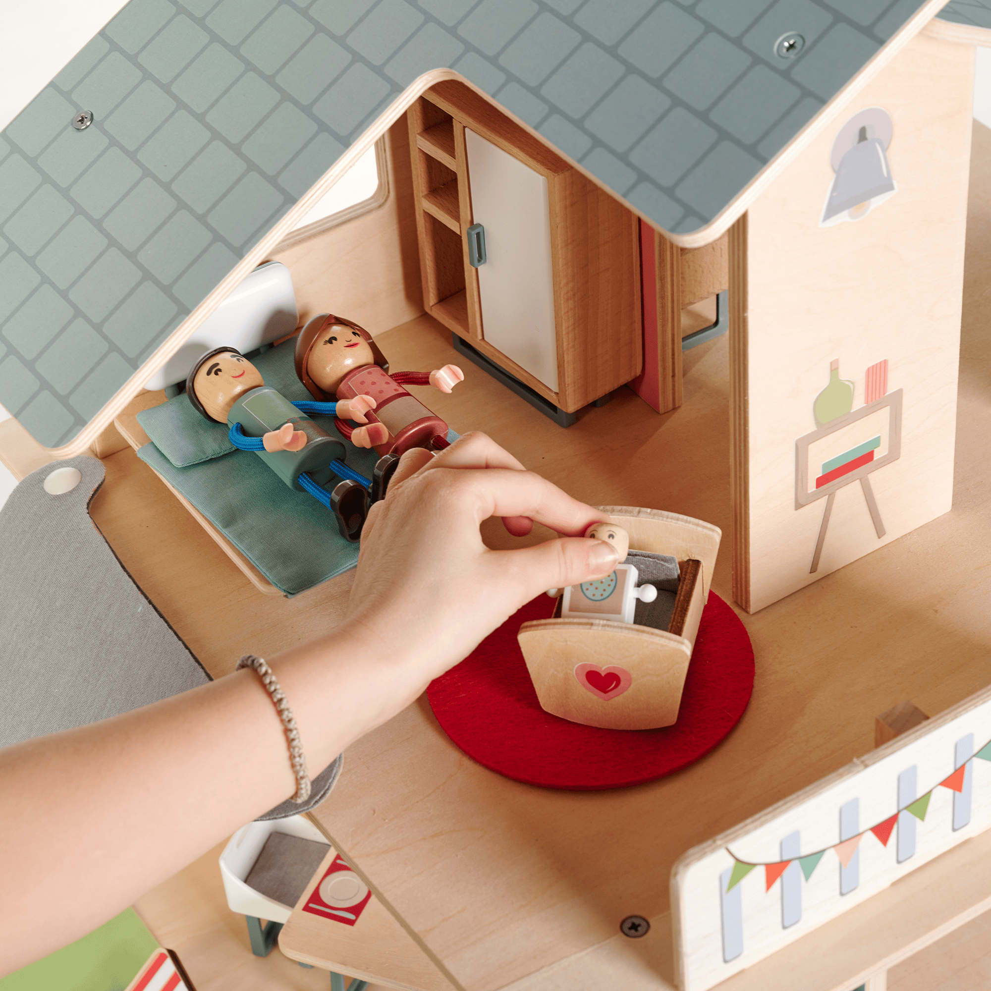 Puppen & Puppenwagen, Eichhorn, Braun – Produktansicht