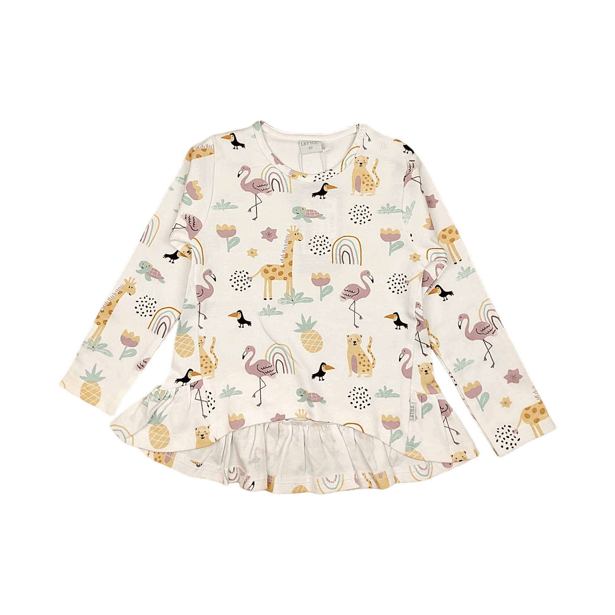 Langarmshirt Giraffe LITTLE Weiß M2000586199806 1