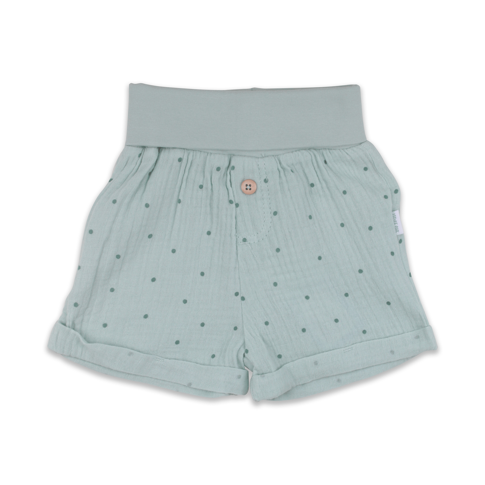 Musselin-Shorts Punkte LITTLE ONE Grün M2000586333606 1