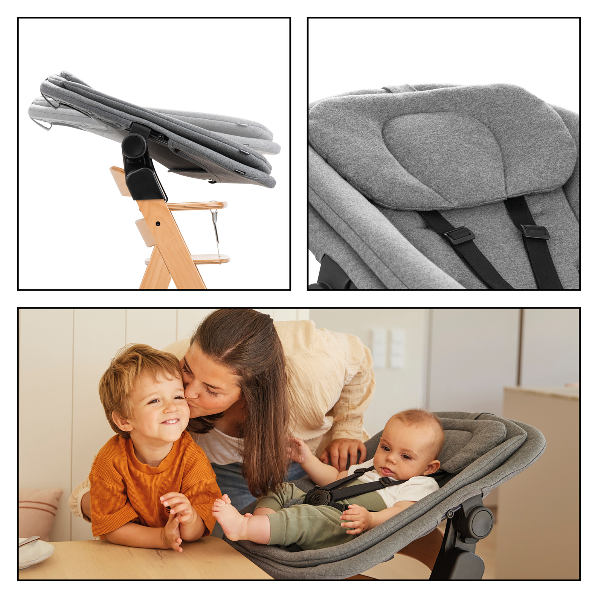 Hochstühle, hauck, Grau – Produktansicht