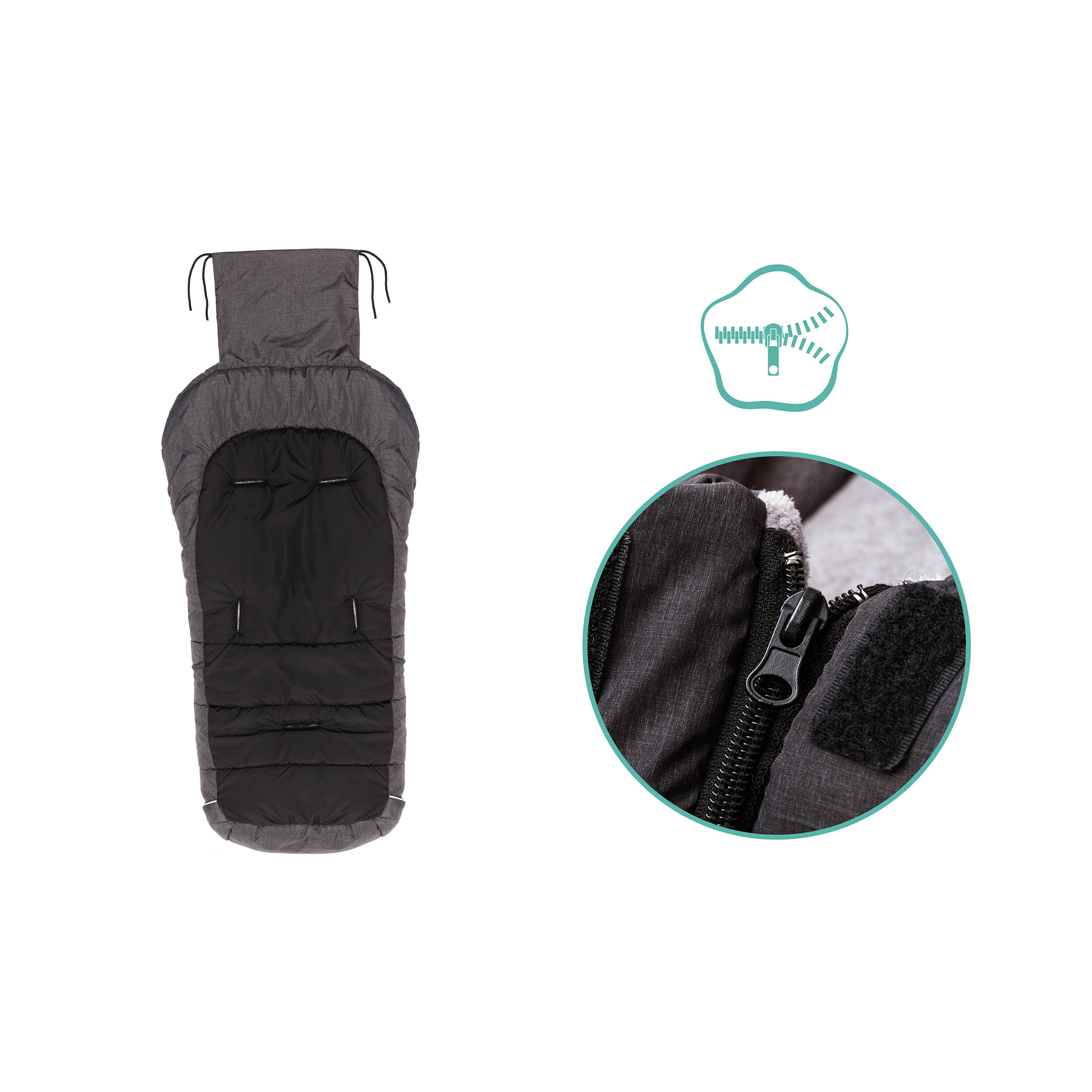 Fußsäcke & Decken, LITTLE ONE, Grau – Produktansicht