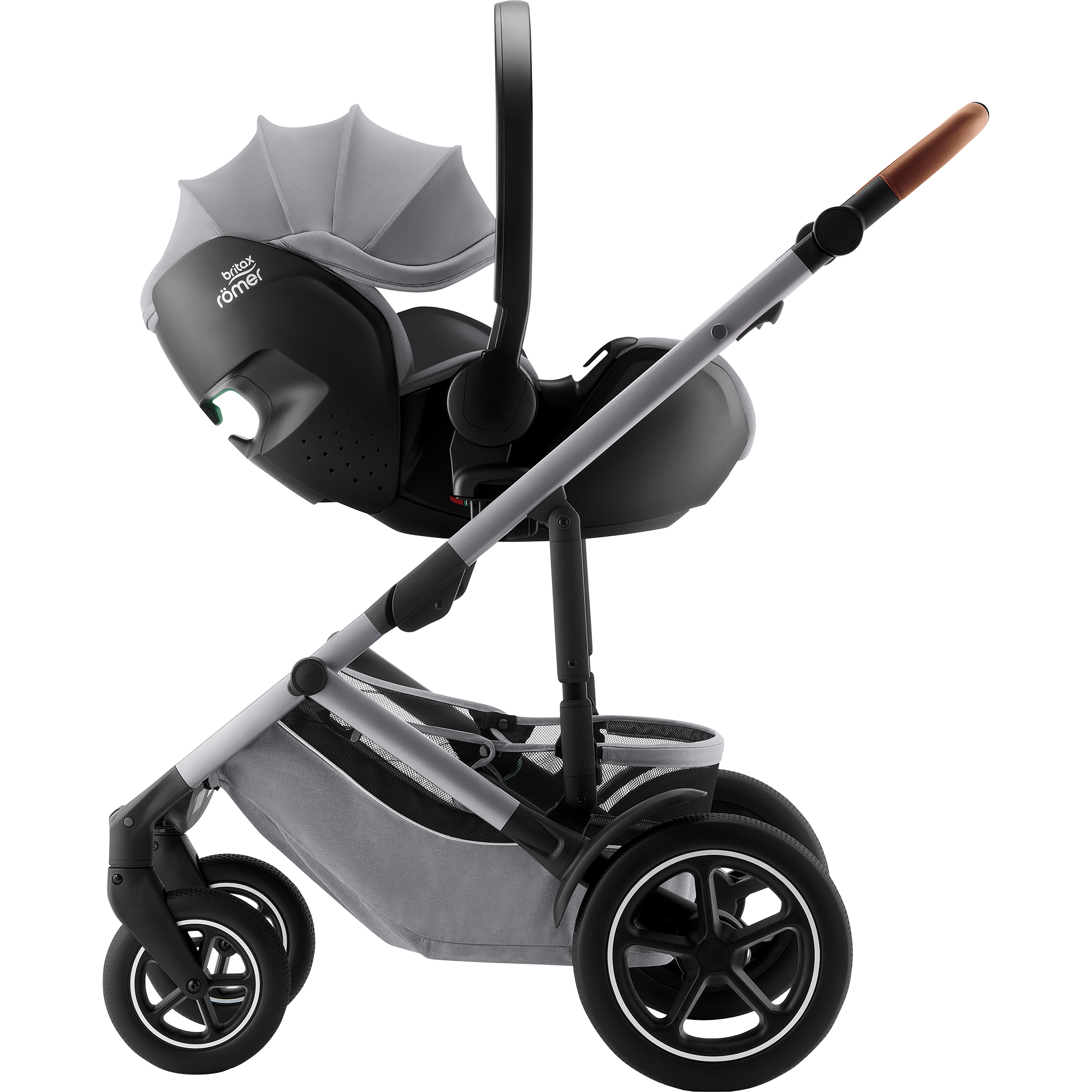 Babyschalen 0-13 kg, Gruppe 0+, Britax Römer, Grau – Produktansicht