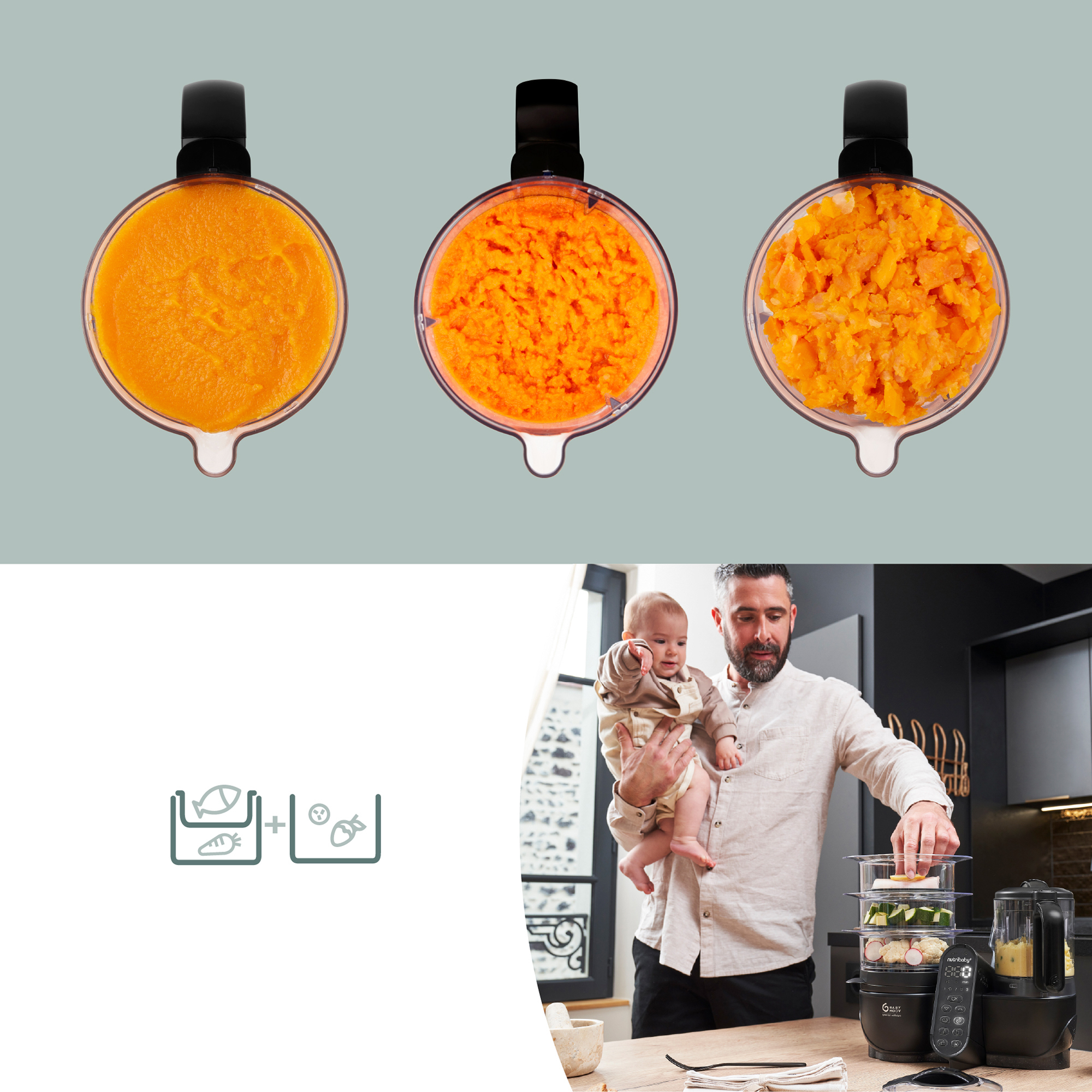 Babykostwärmer, babymoov, Schwarz – Produktansicht