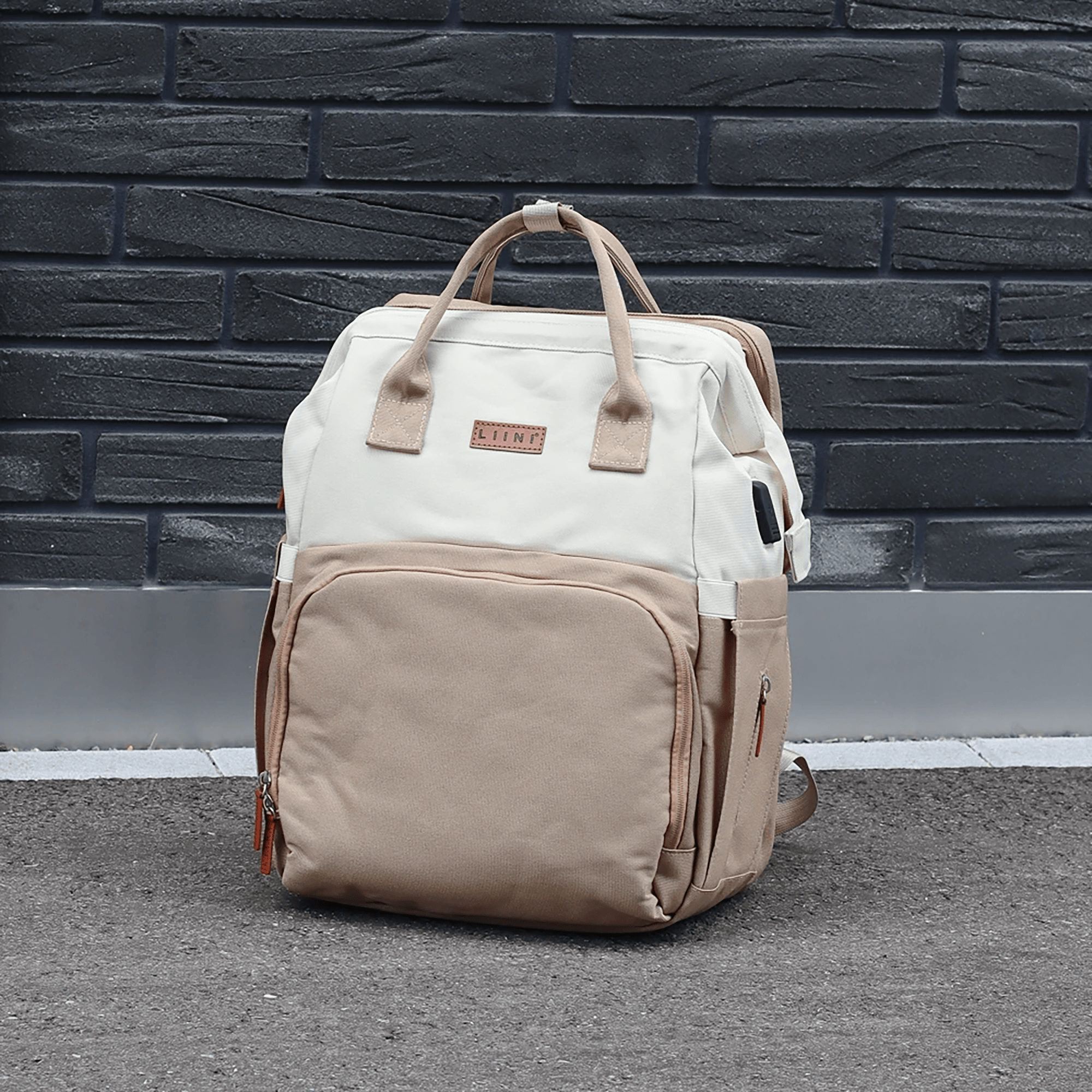 Wickeltaschen, LIINI, Beige – Produktansicht