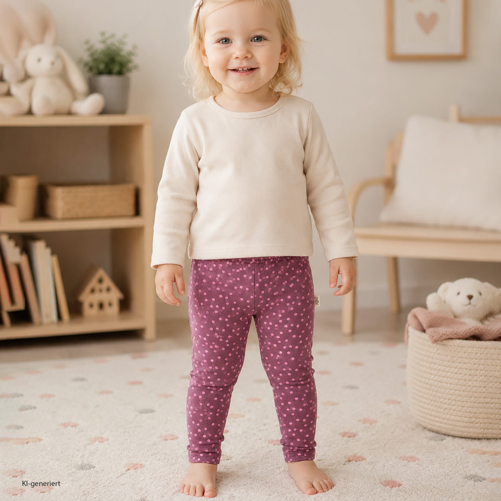 Thermoleggings, LITTLE, Pink – Besonderheit: aus 76% Baumwolle