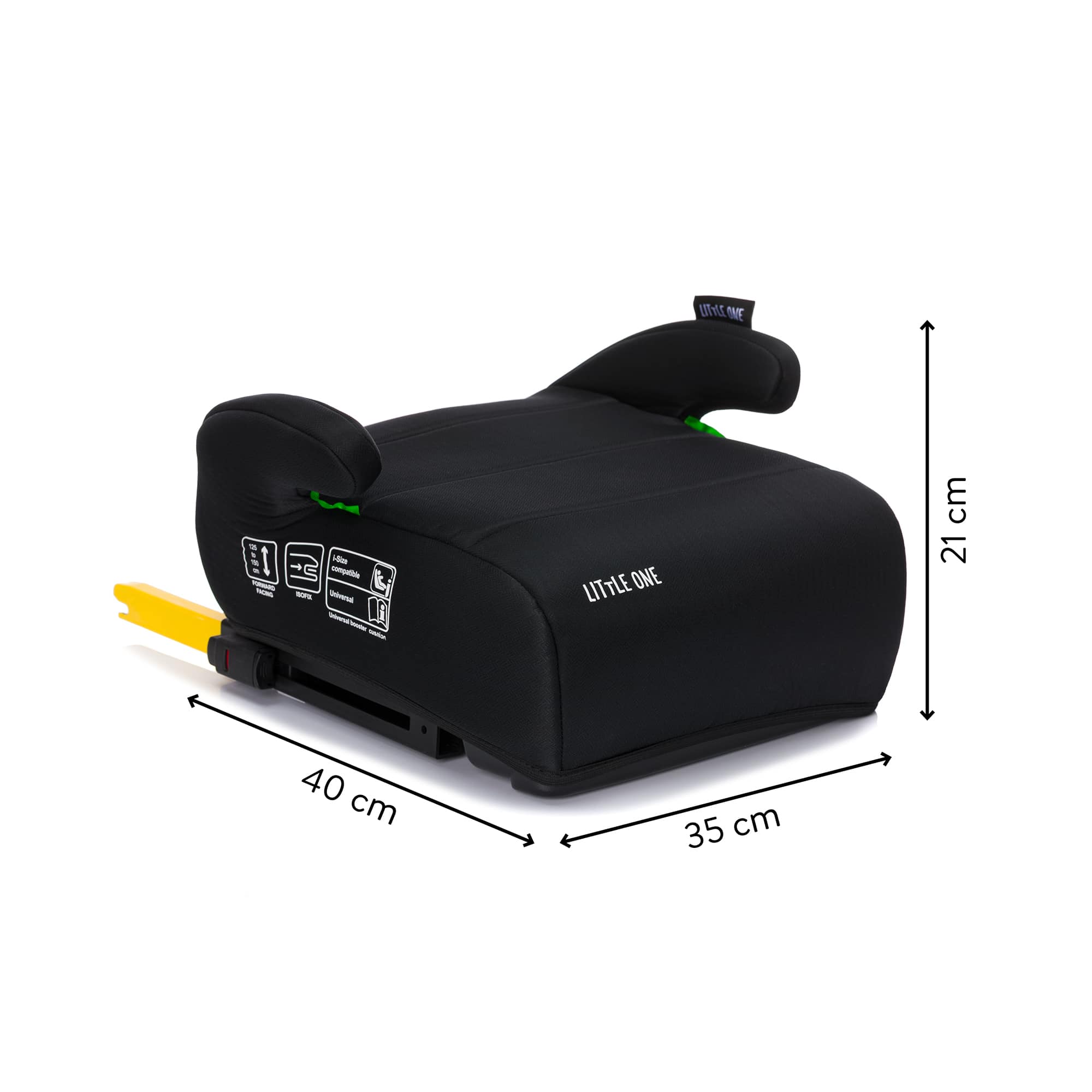 Kindersitze 15-36 kg, Gruppe 2/3, LITTLE ONE, Schwarz – Produktansicht