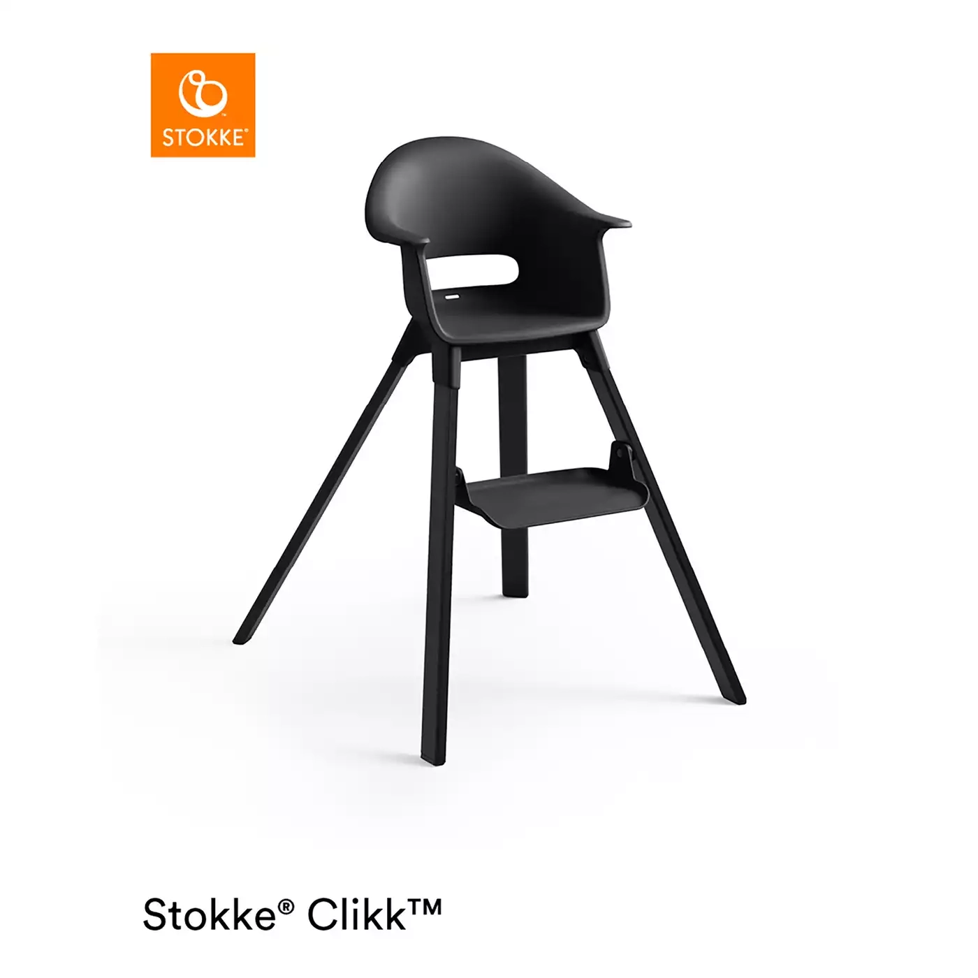 Treppenhochstühle, STOKKE, Schwarz – Produktansicht