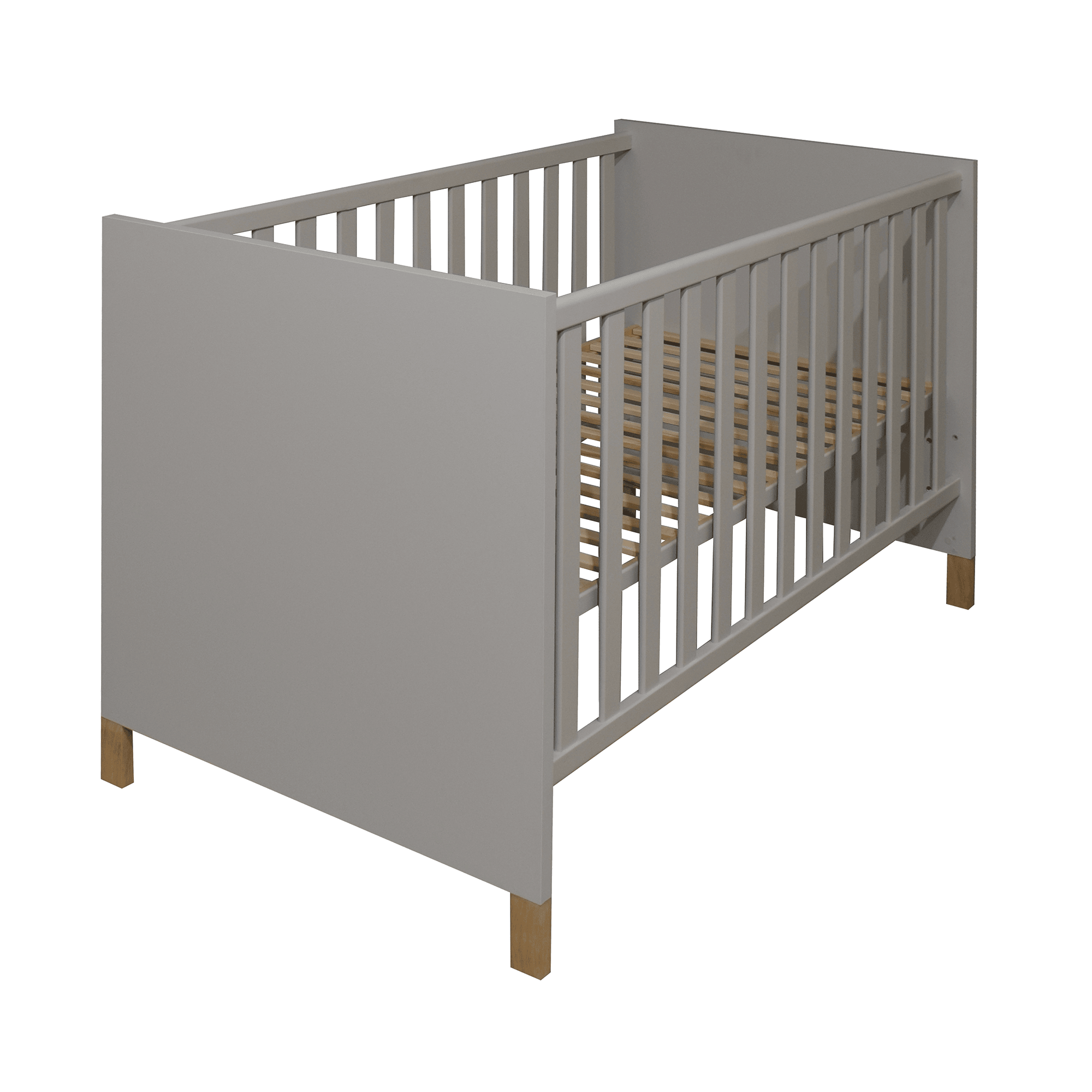 Babyzimmer Sets, Mäusbacher, Grau – Besonderheit: Set bestehend aus einem Kinderbett und einer schmalen Wickelkommode