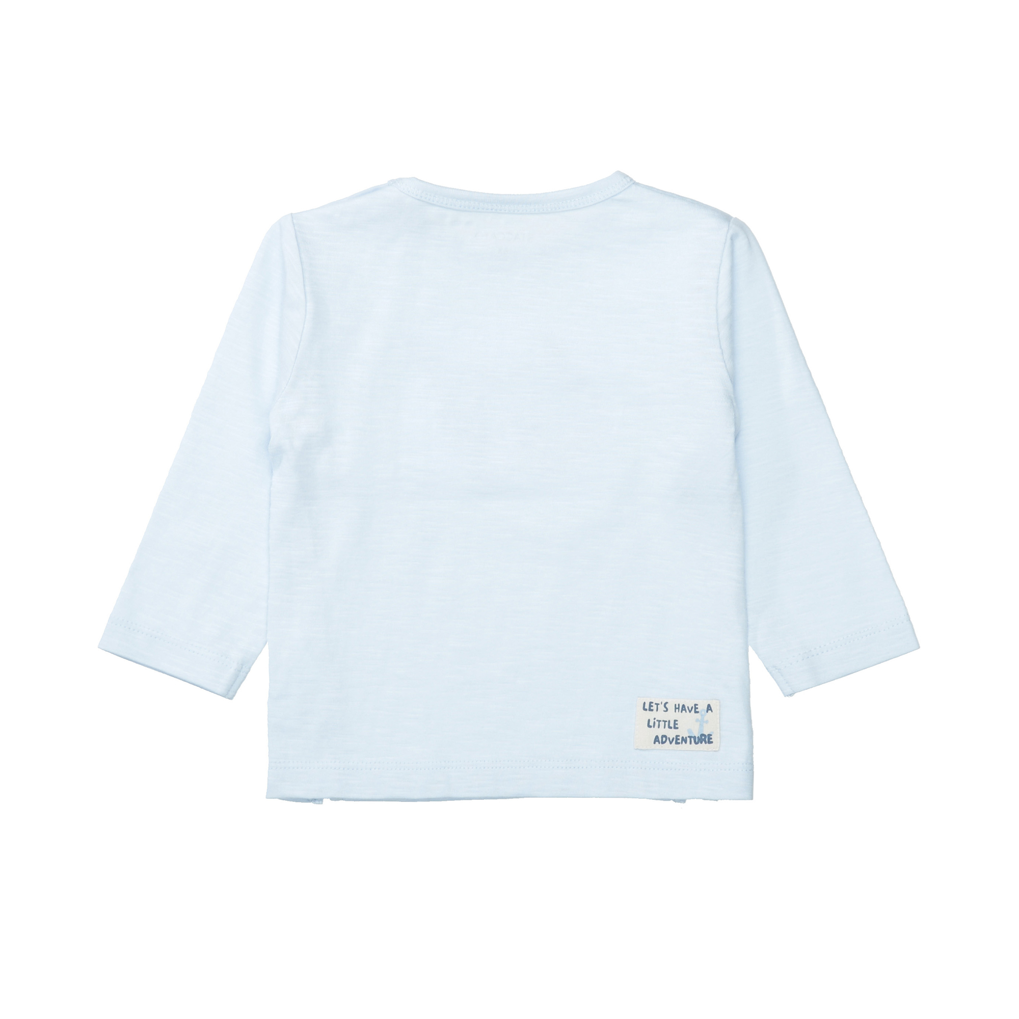 Langarmshirts, STACCATO, Blau – Besonderheit: aus 100% Baumwolle