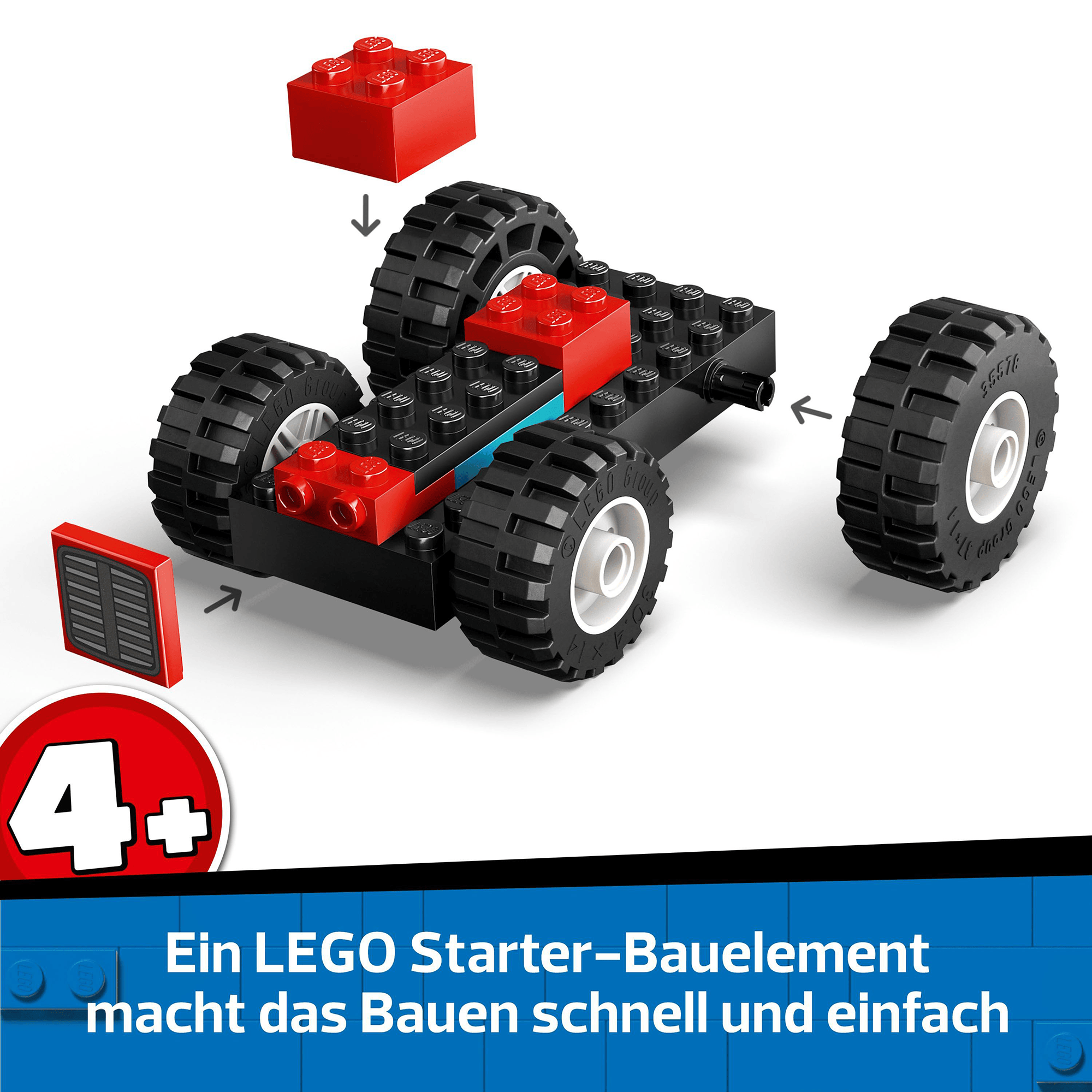 Konstruktionsspielzeug, LEGO, Mehrfarbig – Produktansicht