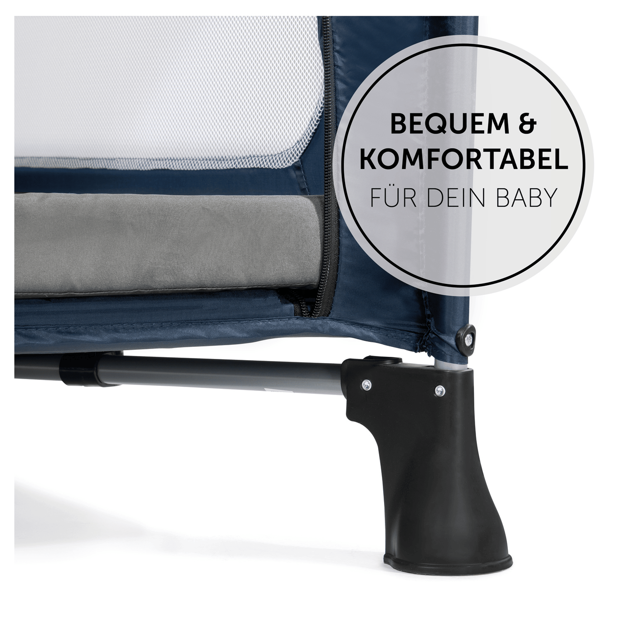 Reisebettmatratzen, hauck, Grau – Produktansicht