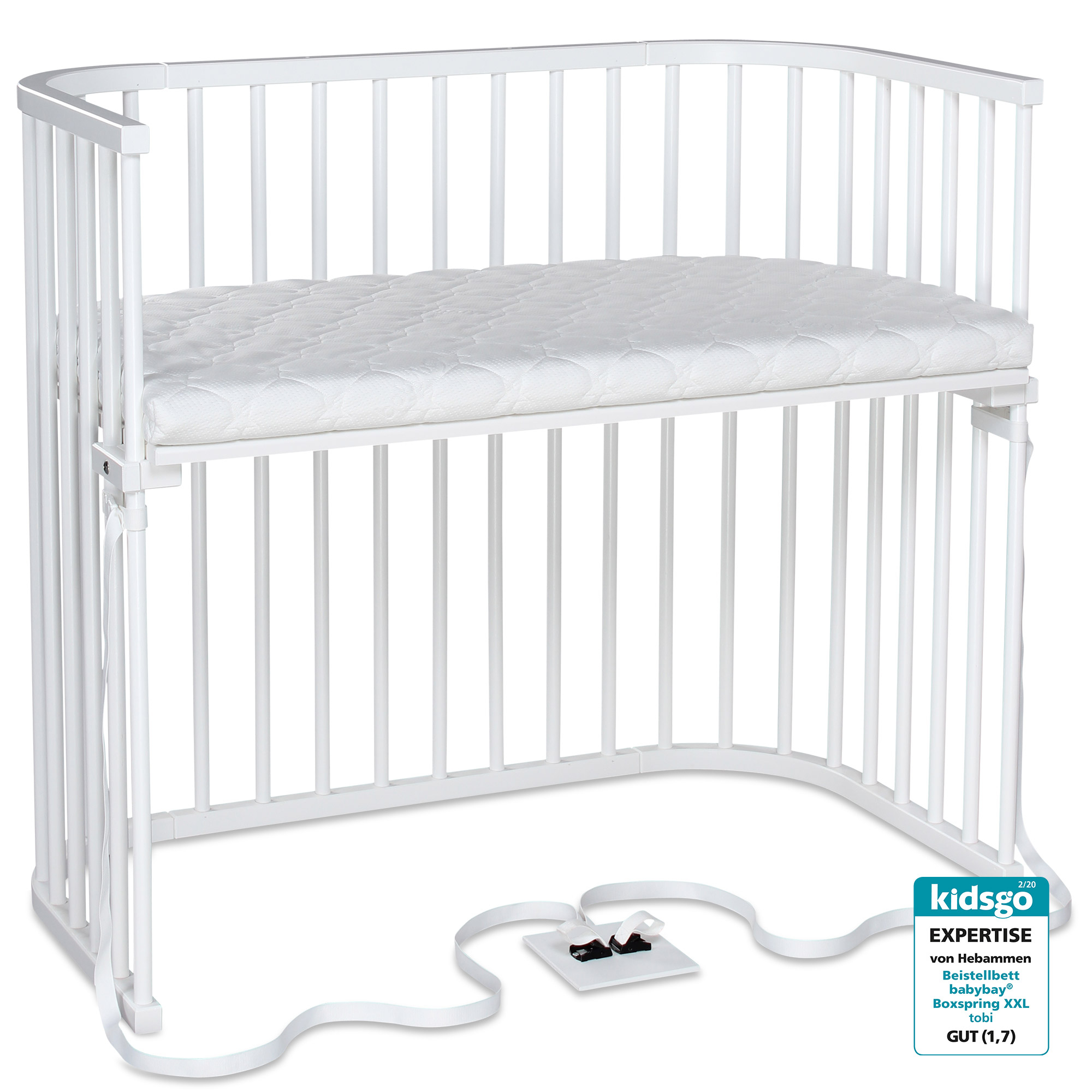 Beistellbetten, babybay, Weiß – Produktansicht