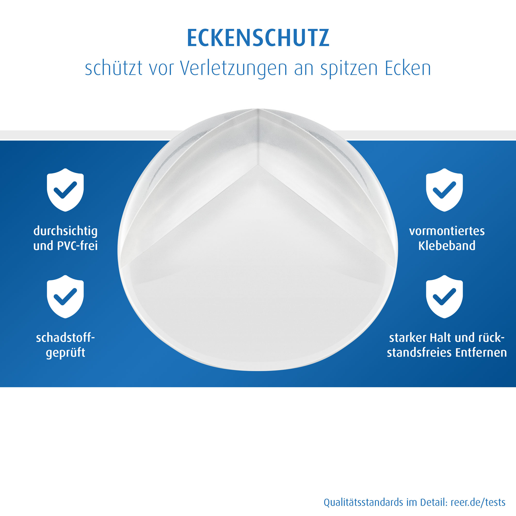 Kantenschutz, reer, Transparent – Produktansicht