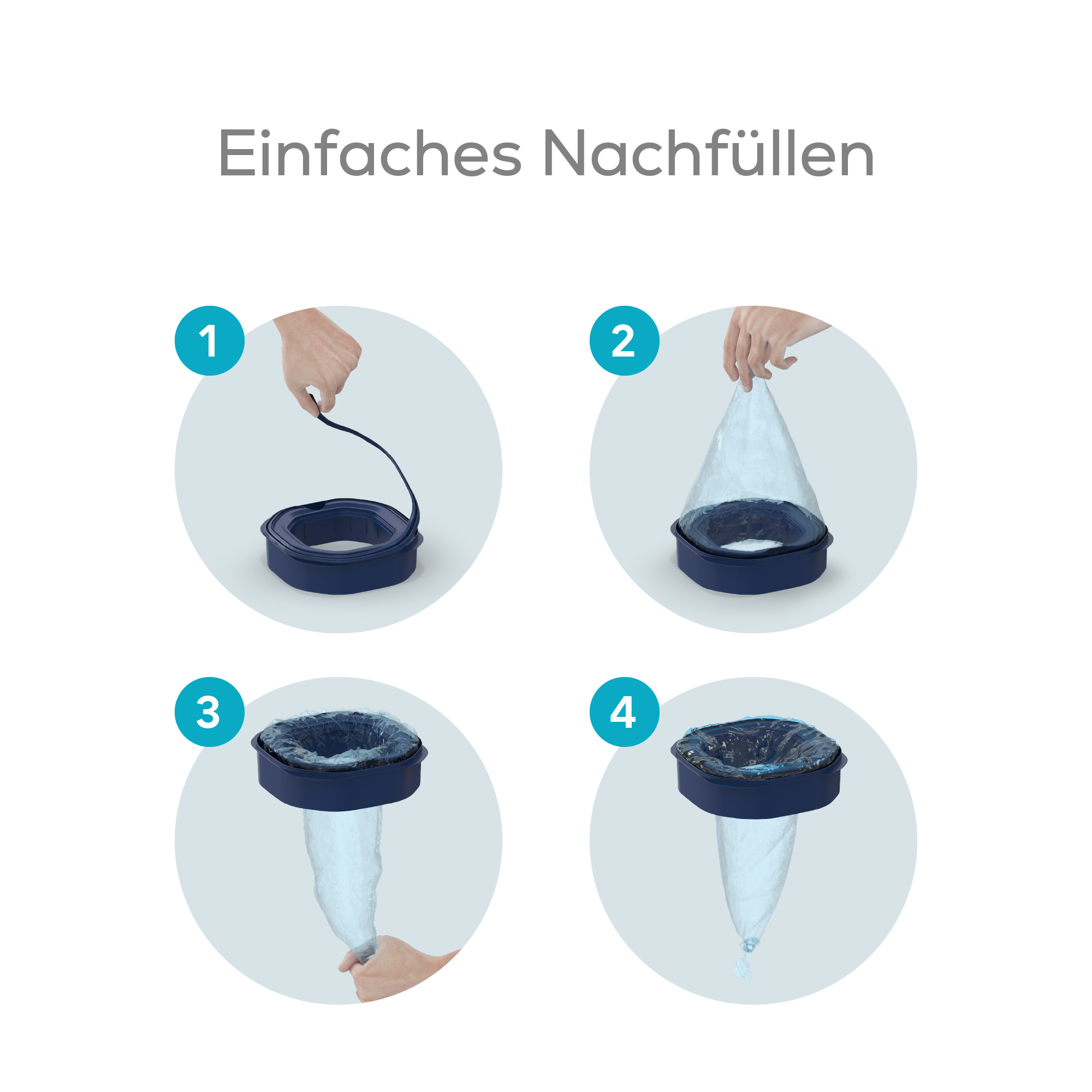 Windeleimer, Angelcare, Grau – Produktansicht