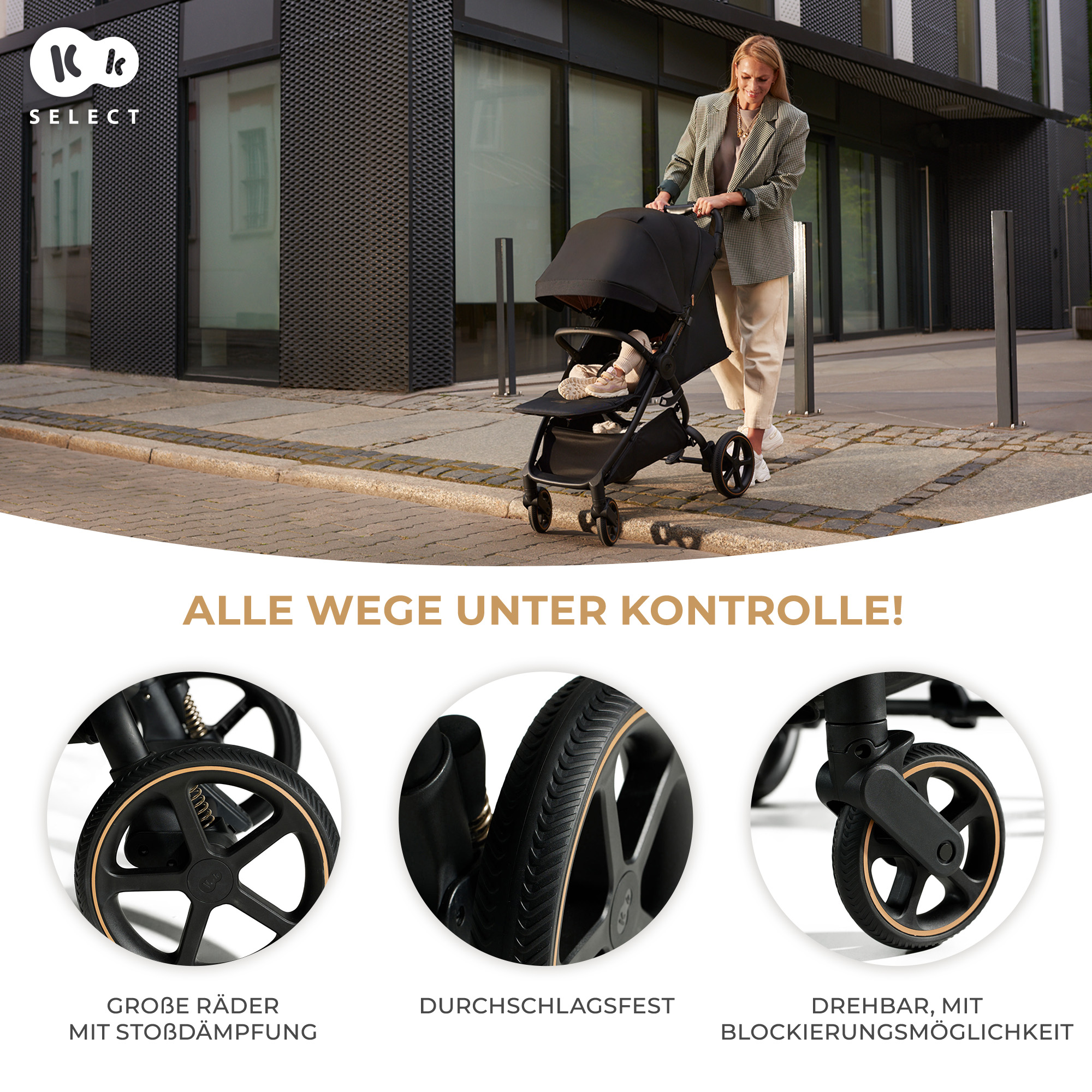 Buggys beige, Kinderkraft, Beige – Produktansicht