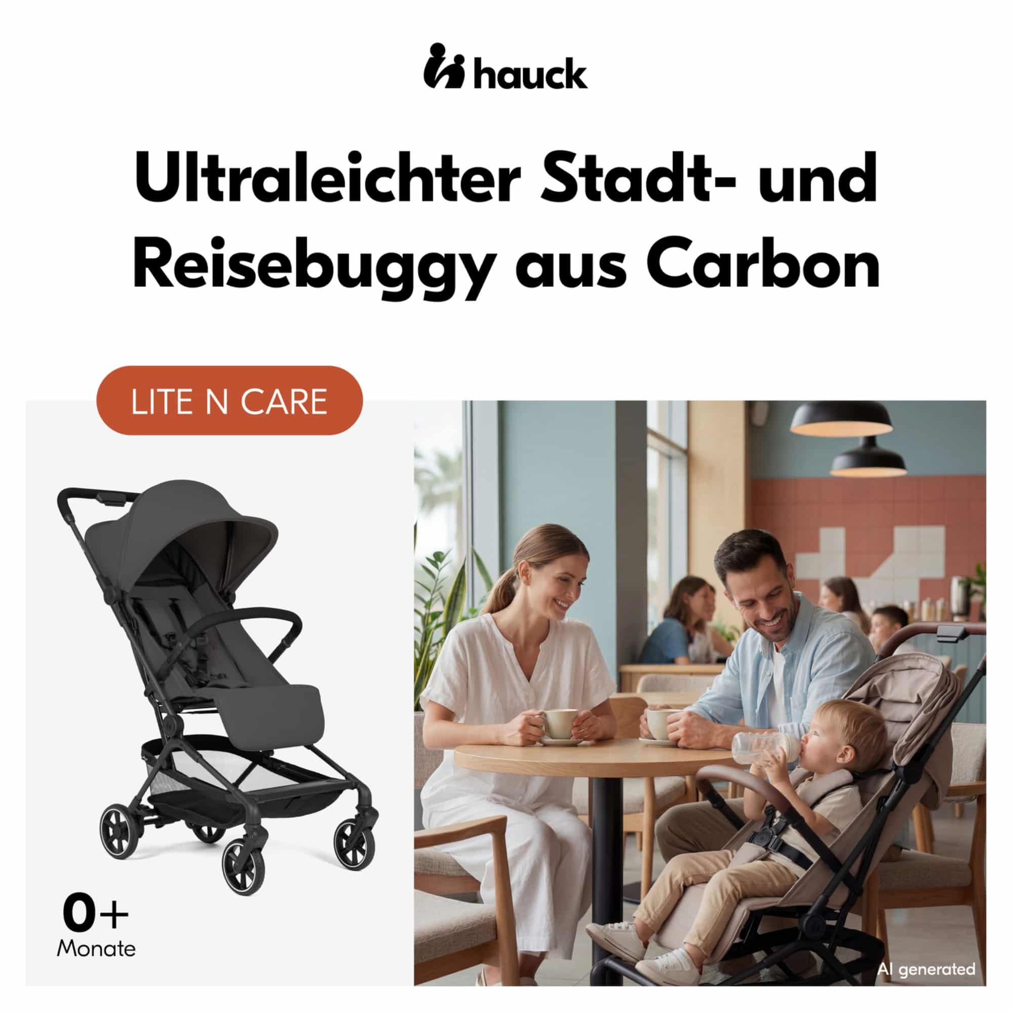 Reisebuggys, hauck, Grau – Produktansicht