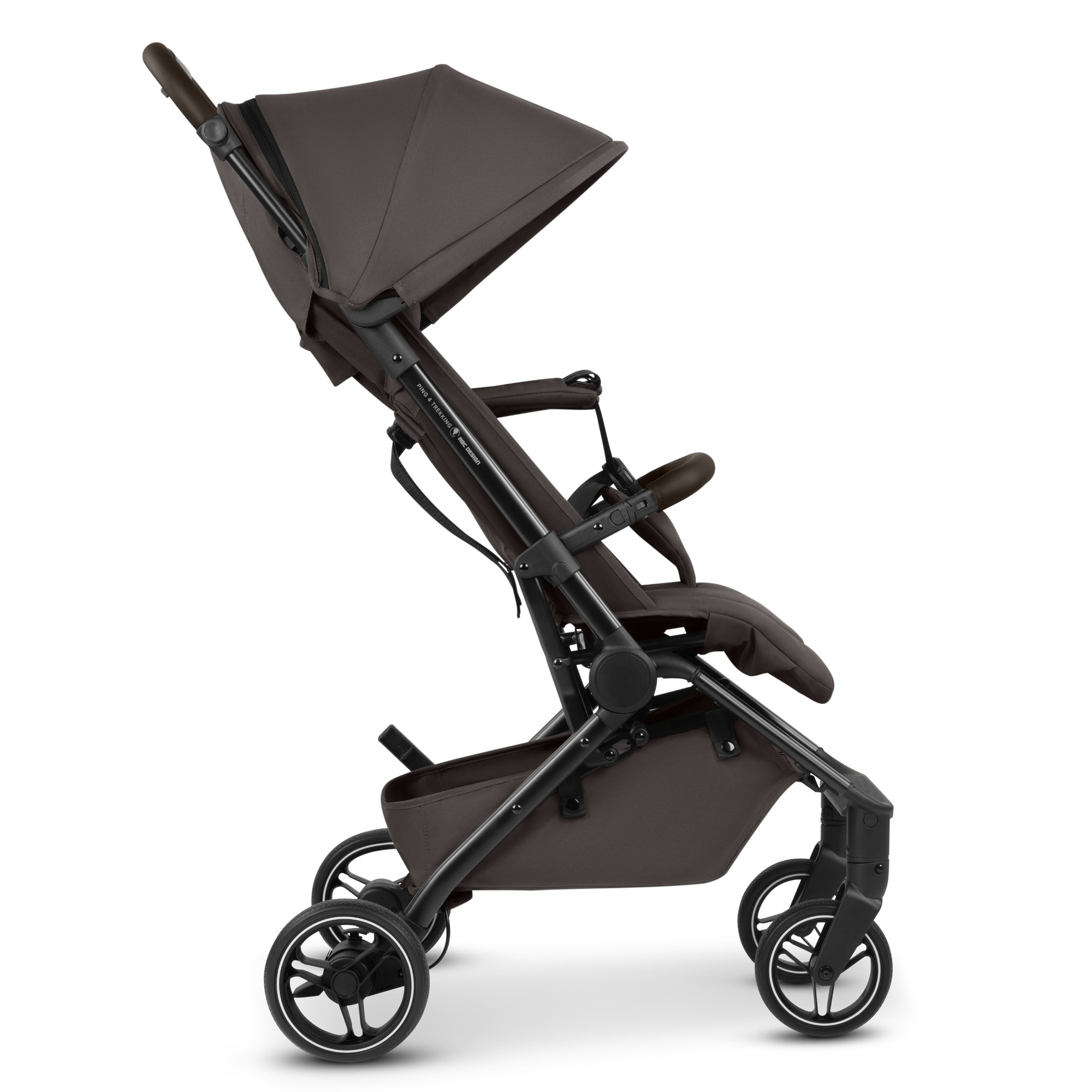 Buggys, ABC DESIGN, Braun – Besonderheit: mit nur einer Hand zu bedienen: Falten, lenken und tragen
