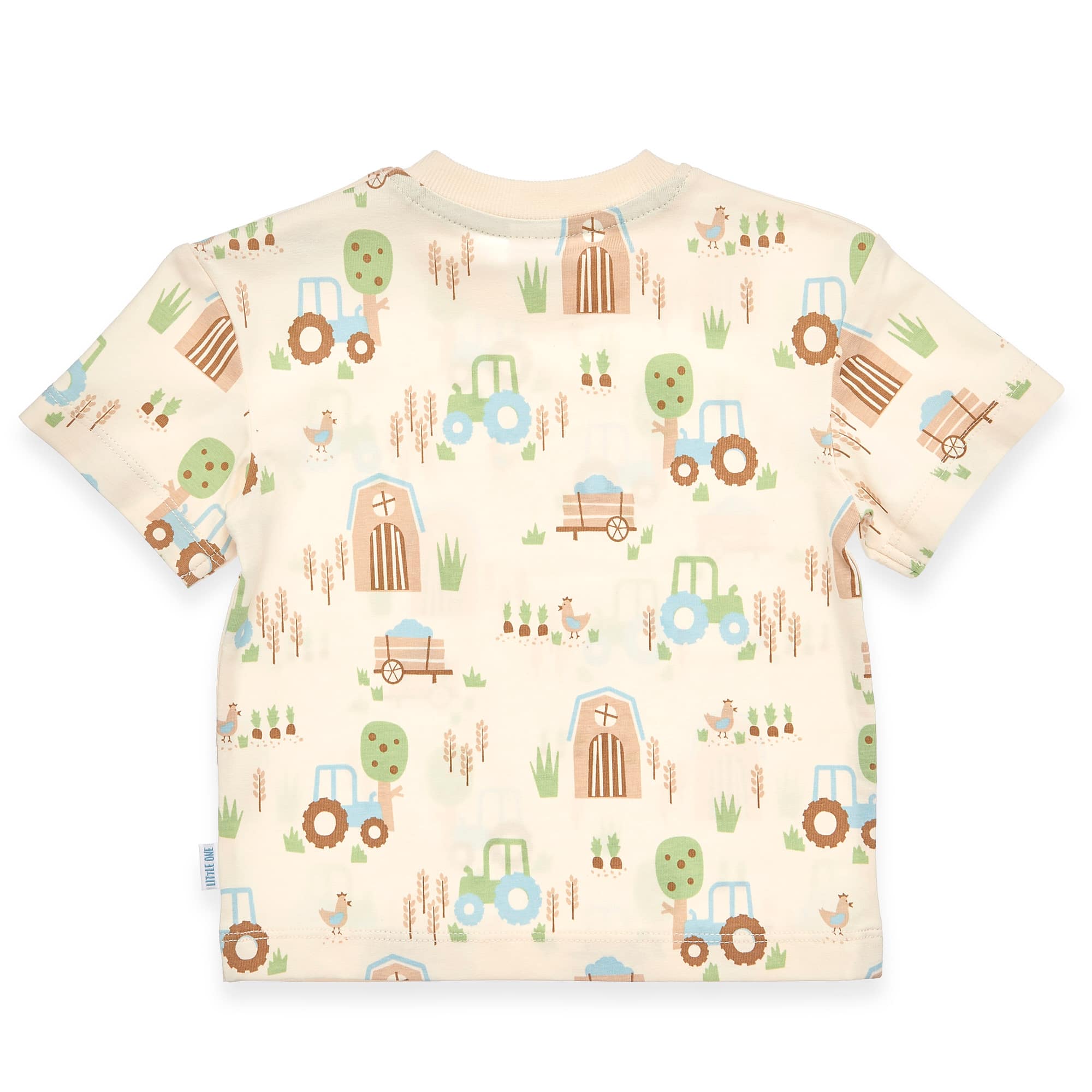 Kurzarmshirts, LITTLE ONE, Weiß – Besonderheit: aus 95% Baumwolle