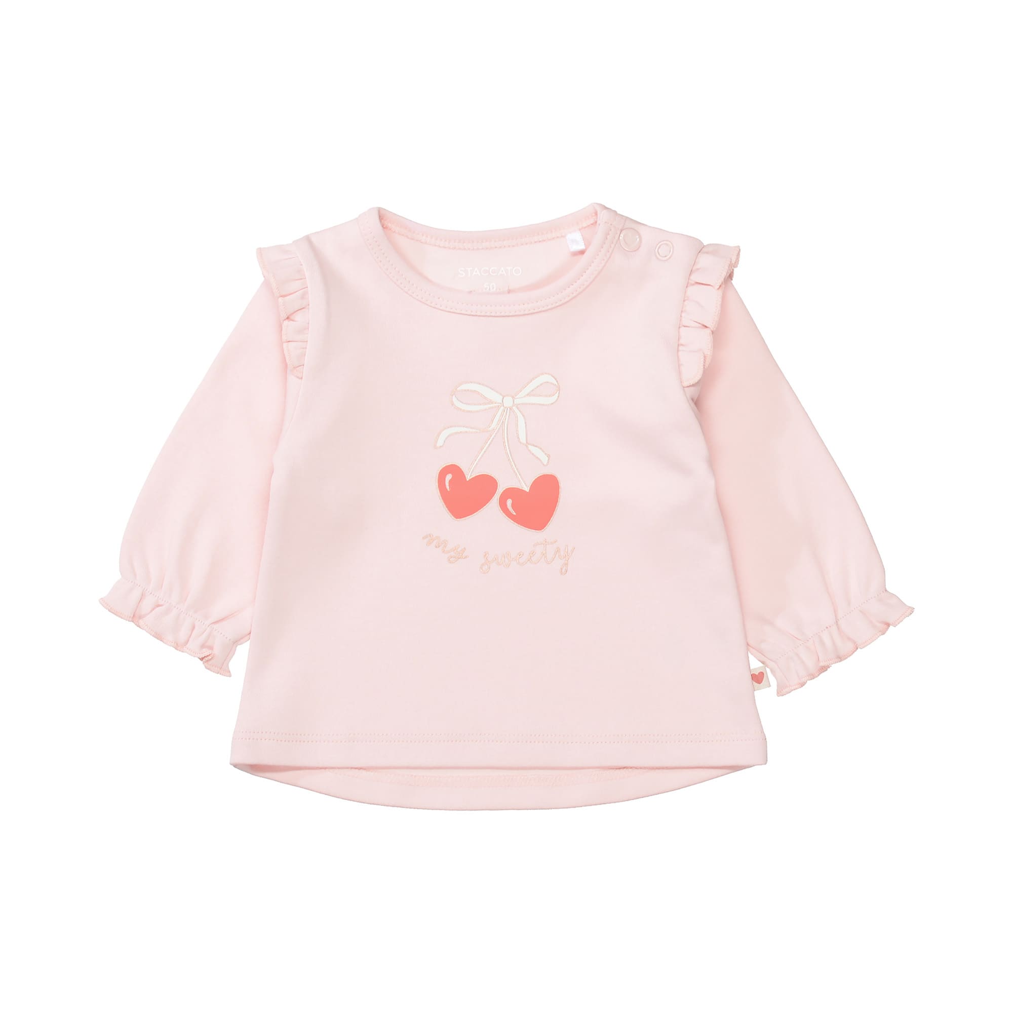 Langarmshirts, STACCATO, Pink – Besonderheit: aus 100% Baumwolle