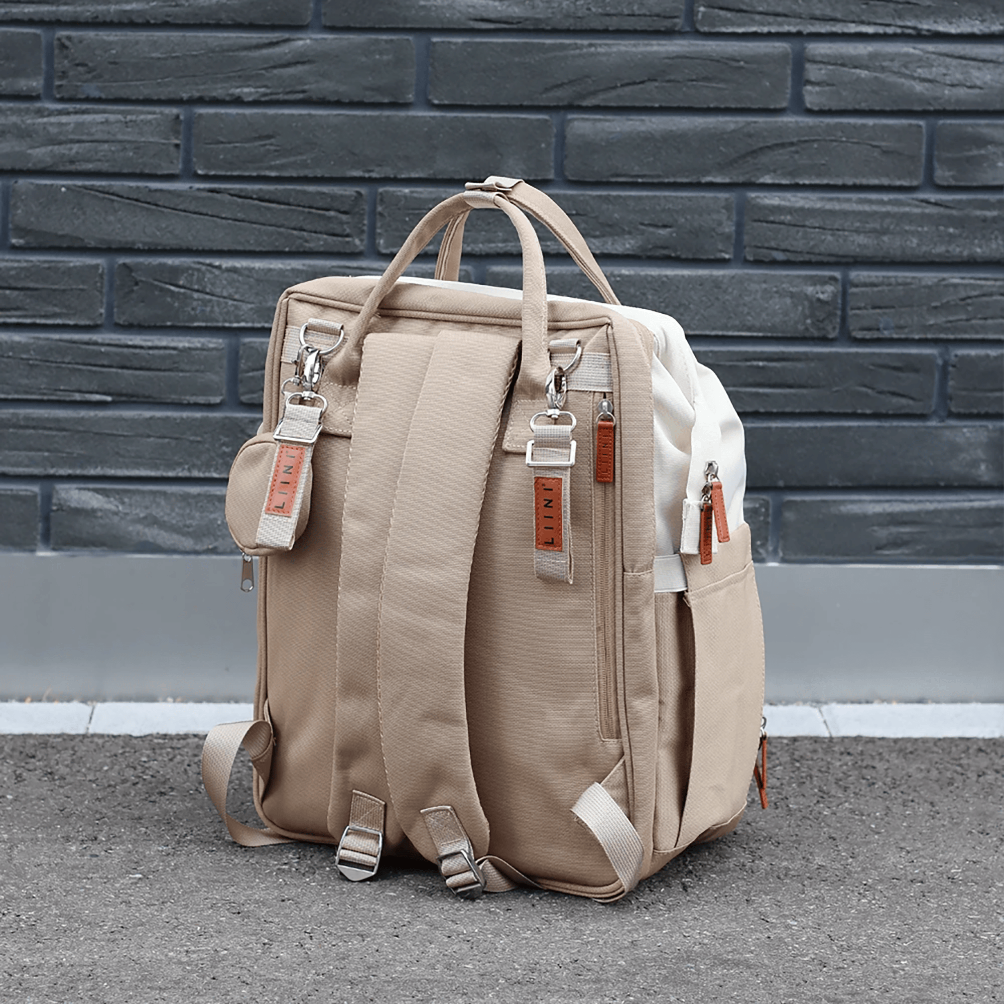 Wickeltaschen, LIINI, Beige – Produktansicht