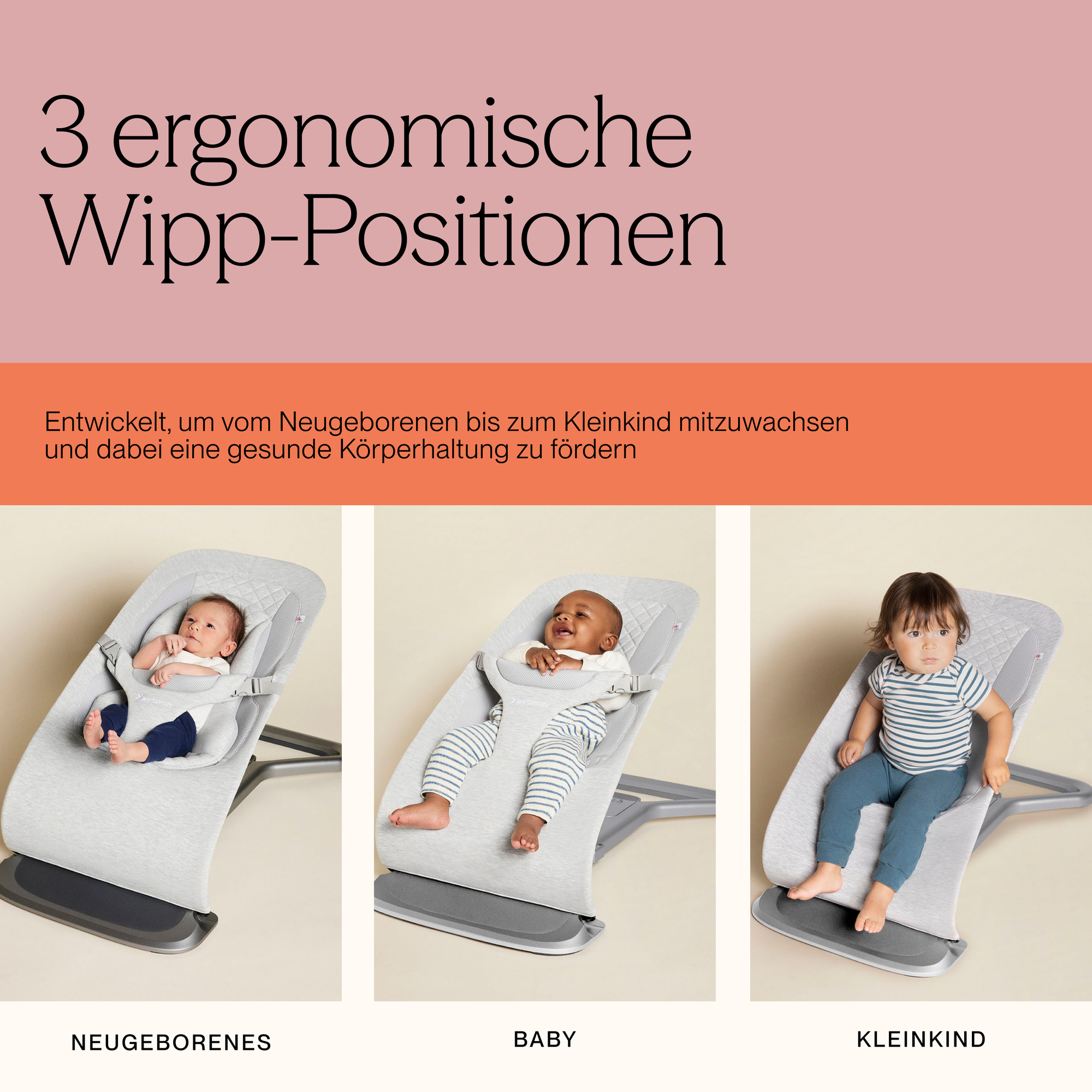 Wippen, ERGObaby, Grau – Produktansicht