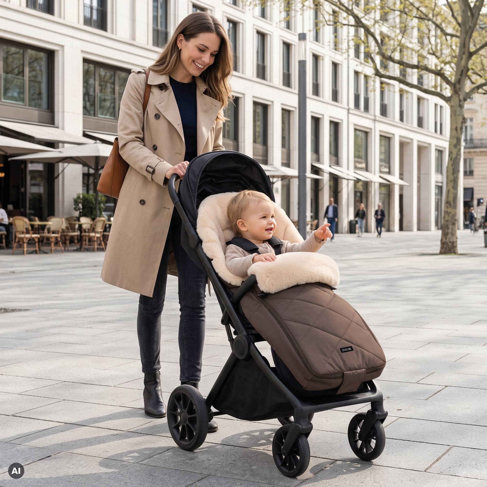 Fußsäcke & Decken, LITTLE ONE, Braun – Produktansicht