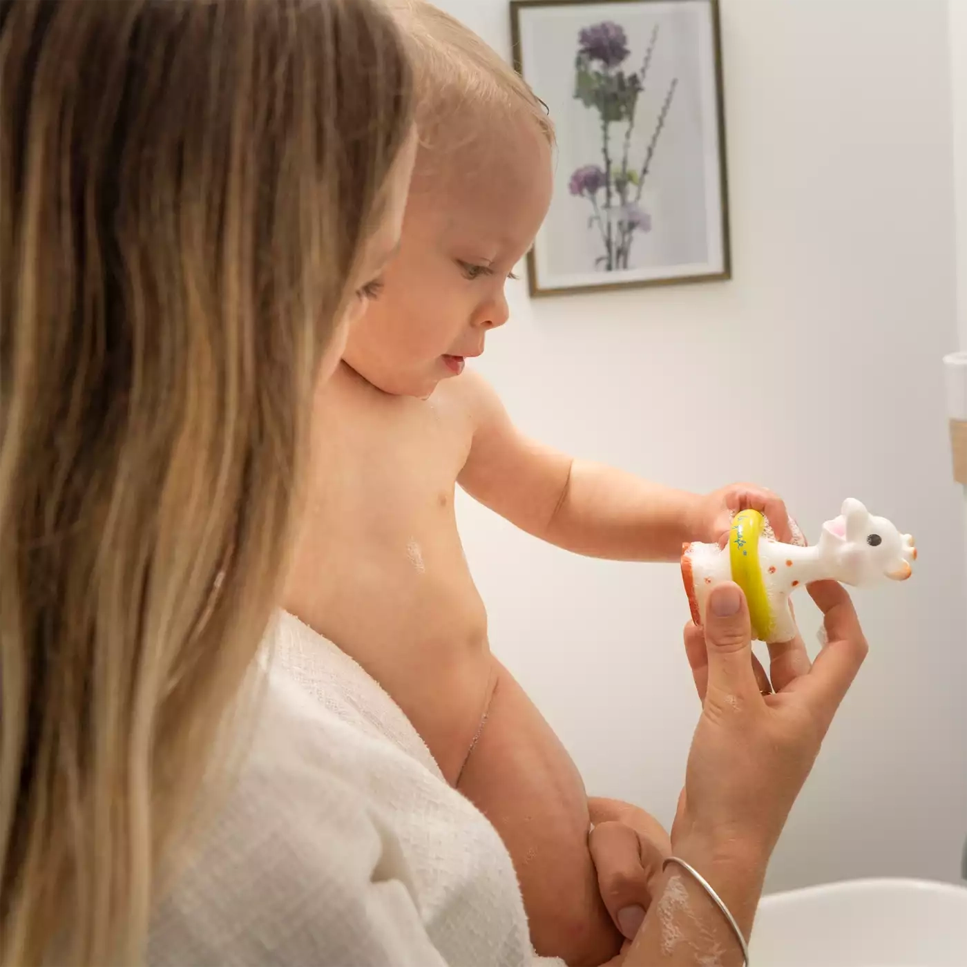 Wasserspielzeug, SOPHIE GIRAFE, Blau – Produktansicht