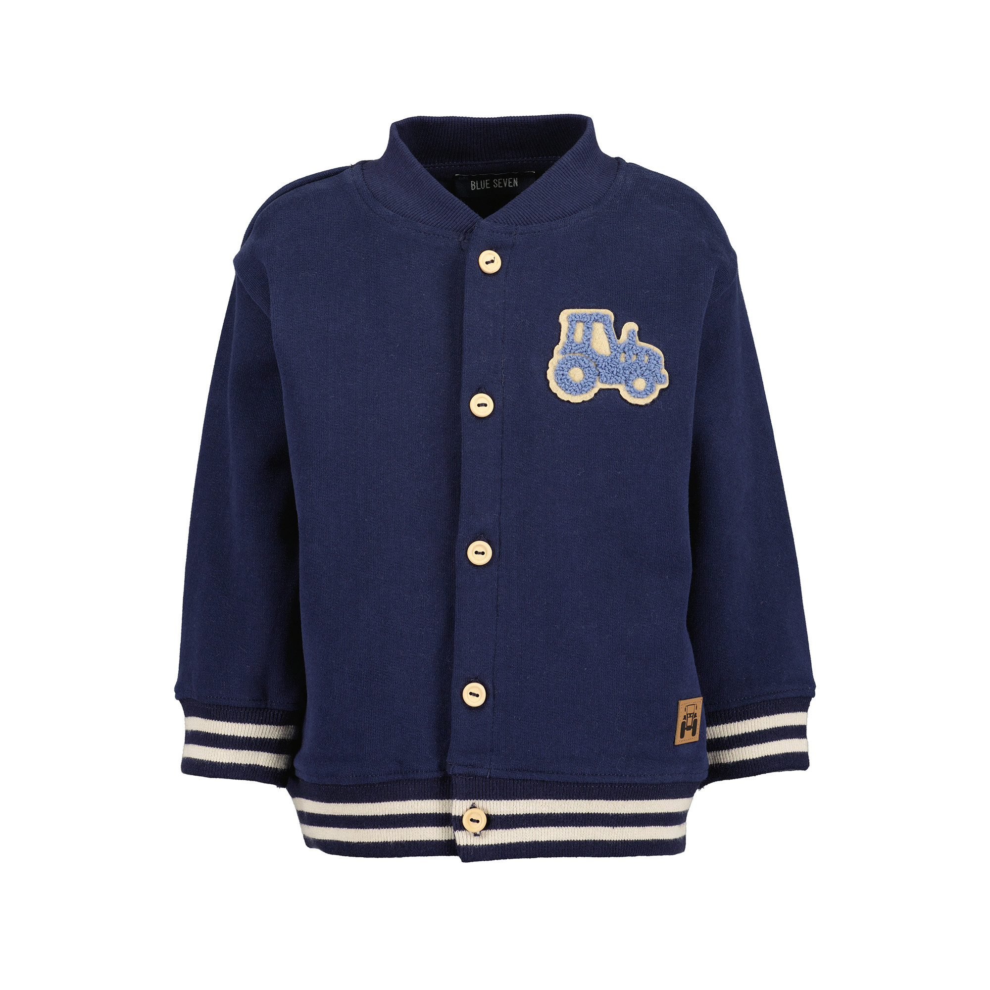 Sweat-, Fleece- & Strickjacken, blue seven, Blau – Besonderheit: aus 100% Baumwolle