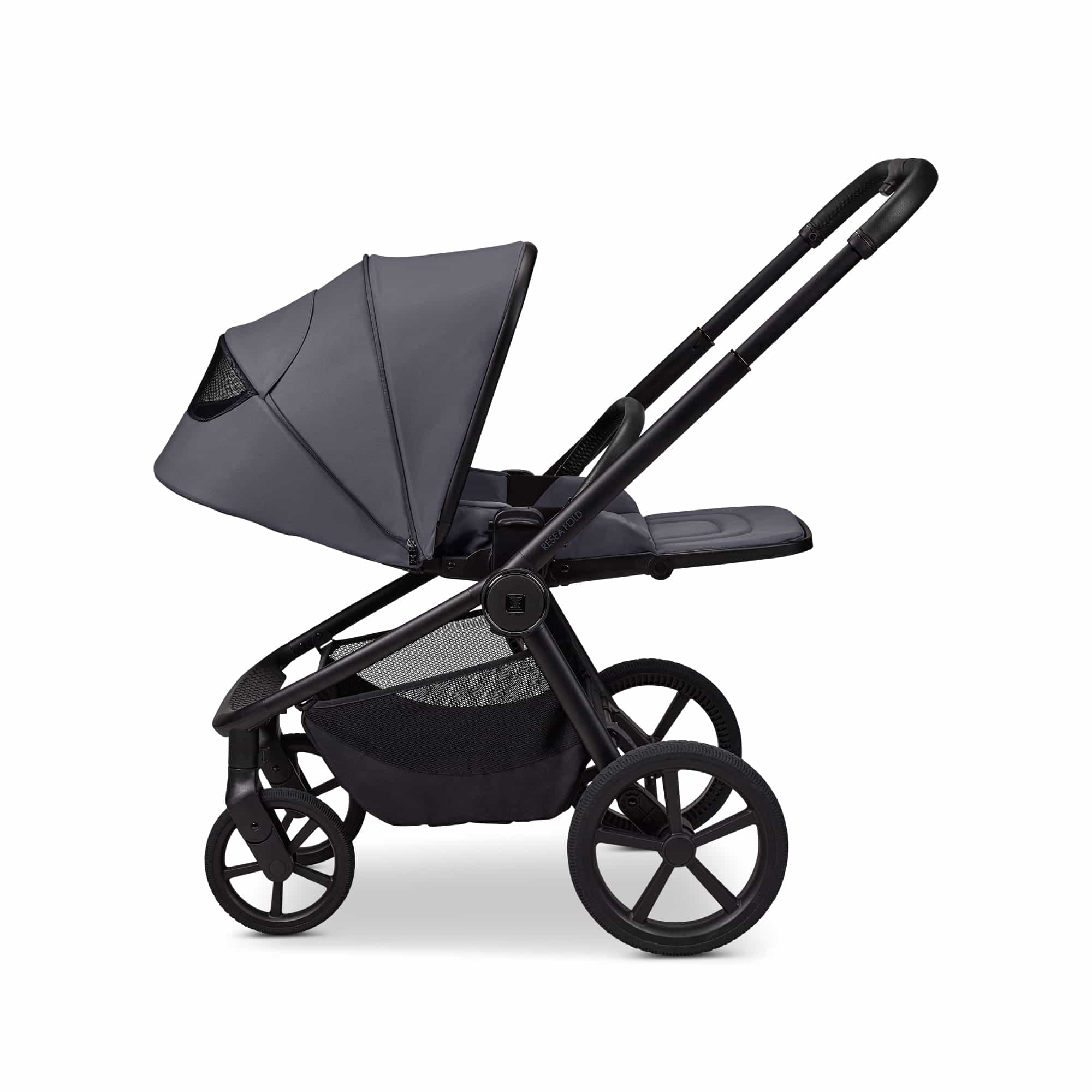 Kombi-Kinderwagen, MOON, Grau – Produktansicht