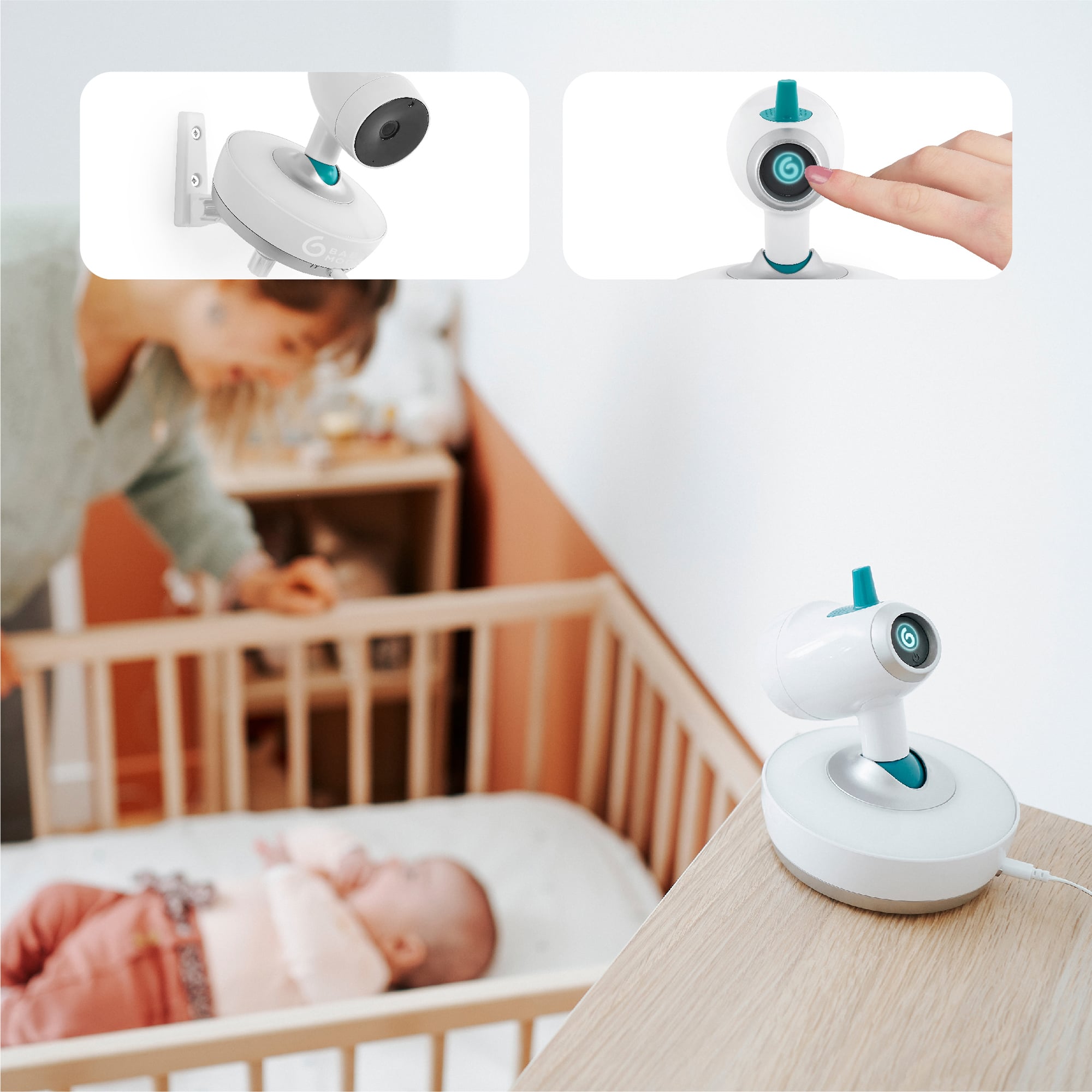 Video Babyphone, babymoov, Weiß – Produktansicht
