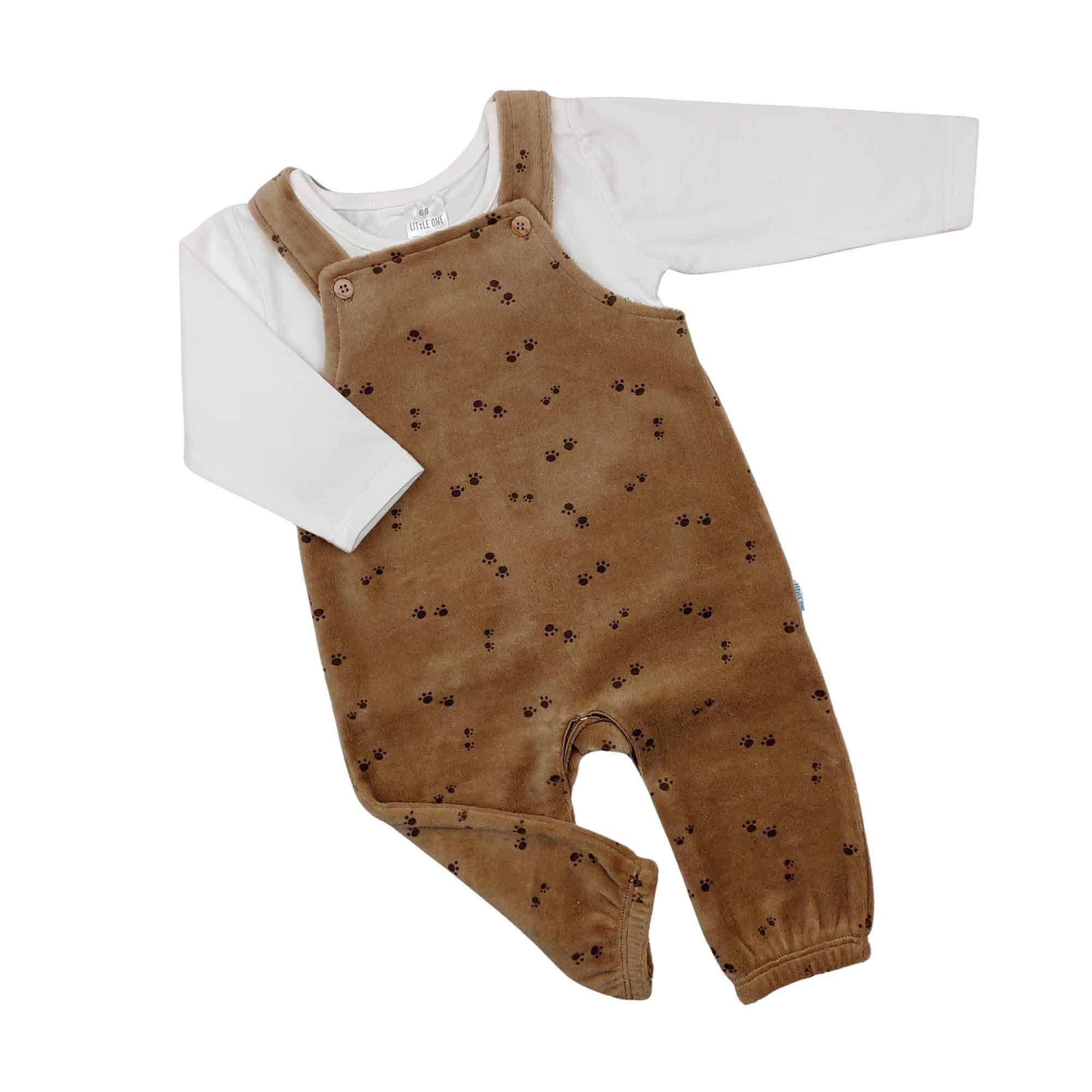 Strampler, LITTLE ONE, Braun – Produktansicht