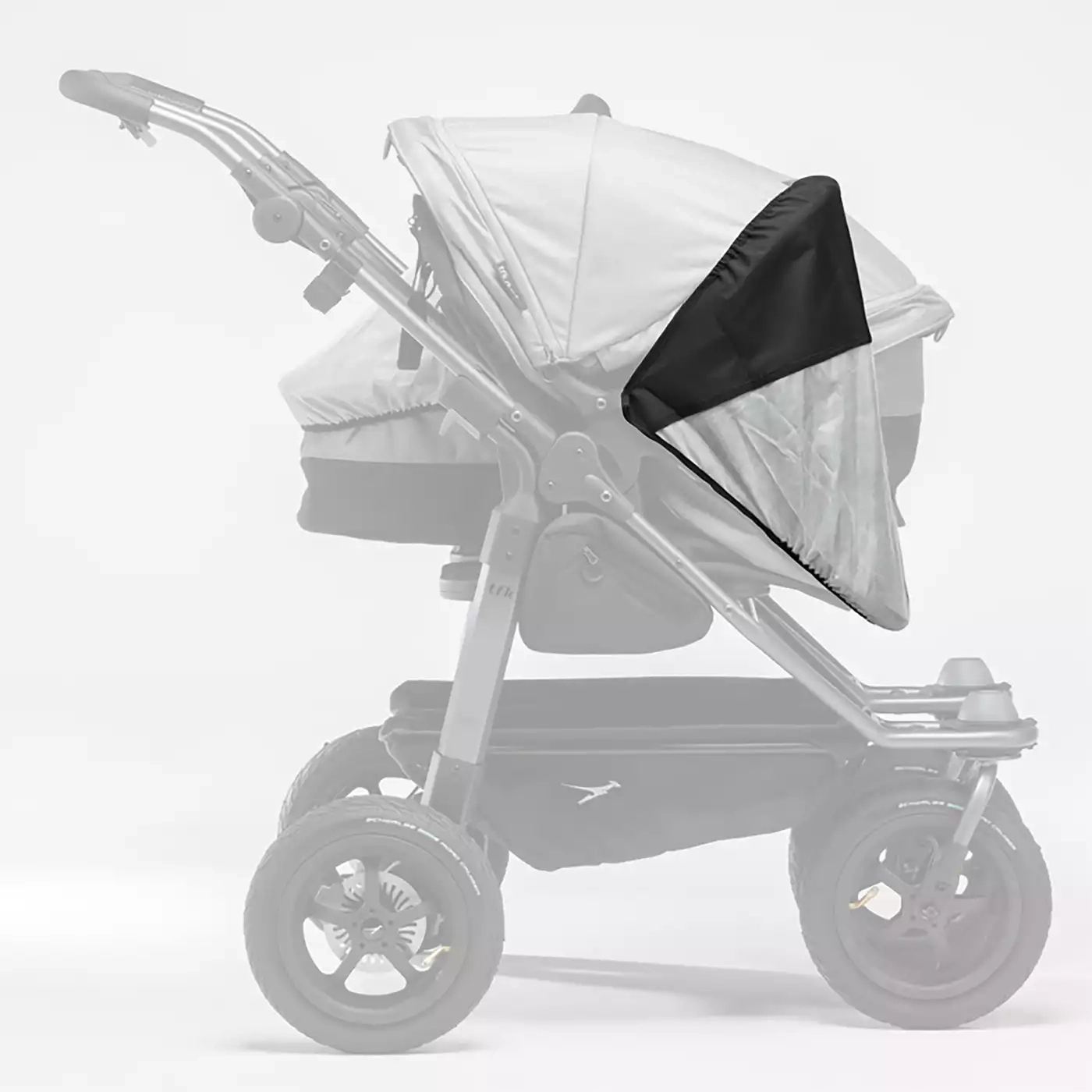 Sonnen- & Insektenschutz Kinderwagen, tfk, Weiß – Produktansicht