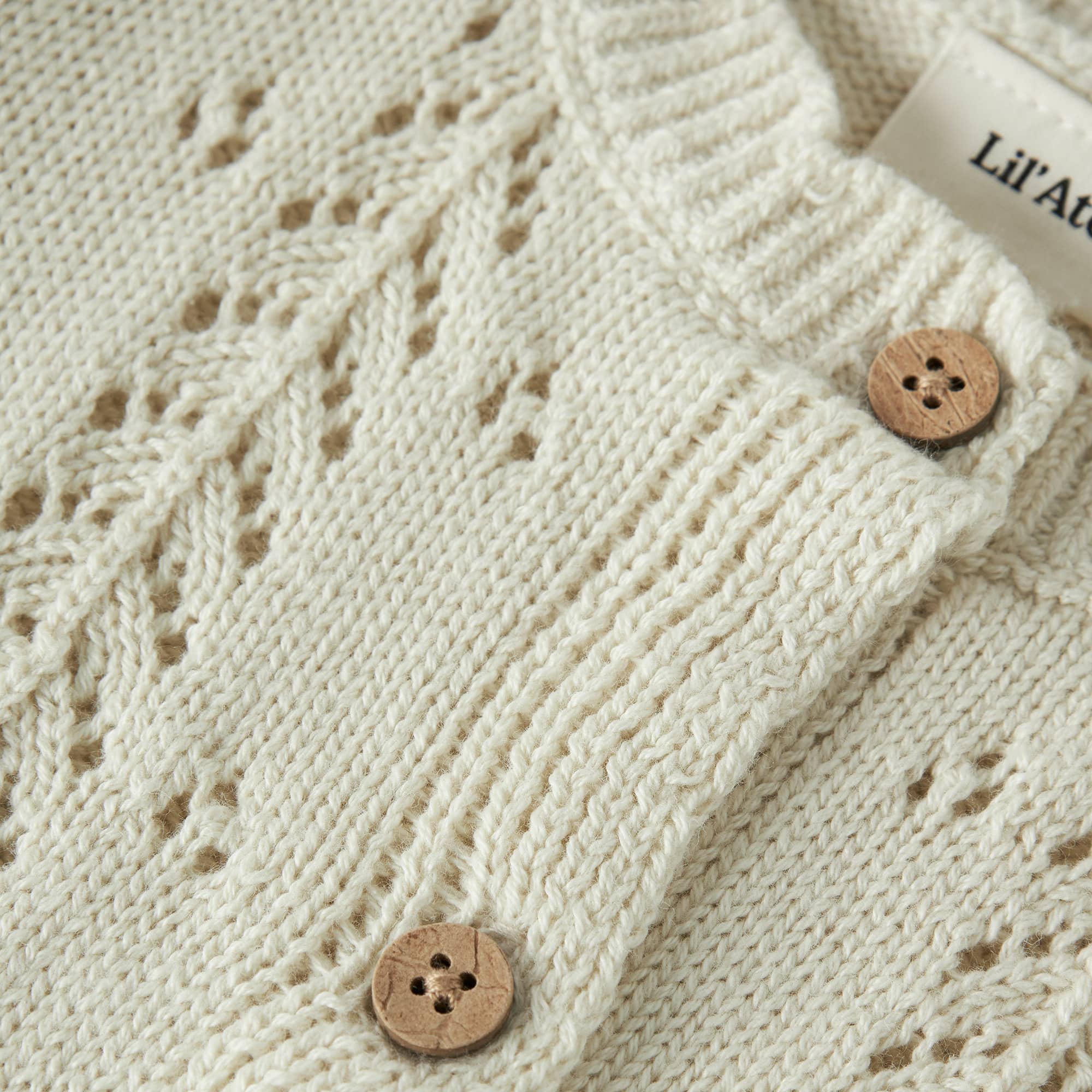 Sweat-, Fleece- & Strickjacken, Lil' Atelier, Beige – Produktansicht