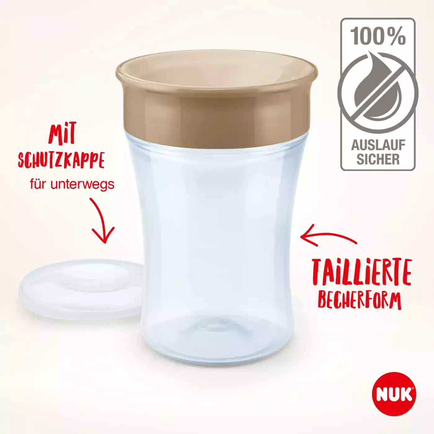 Trinklernbecher & -flaschen, NUK, Pink – Produktansicht