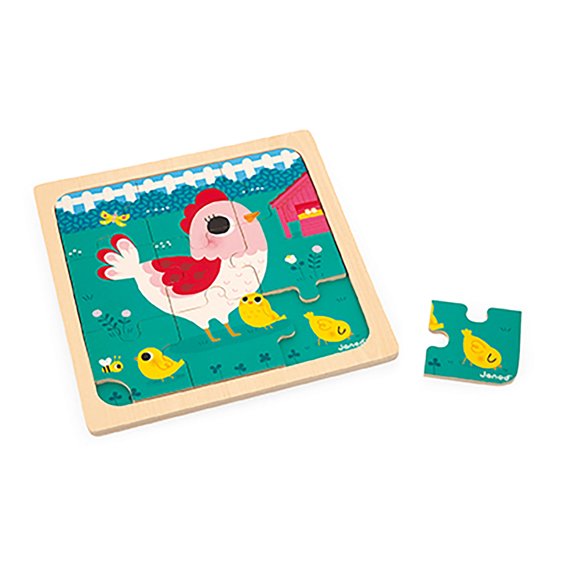 Holzpuzzle, Janod, Mehrfarbig – Produktansicht