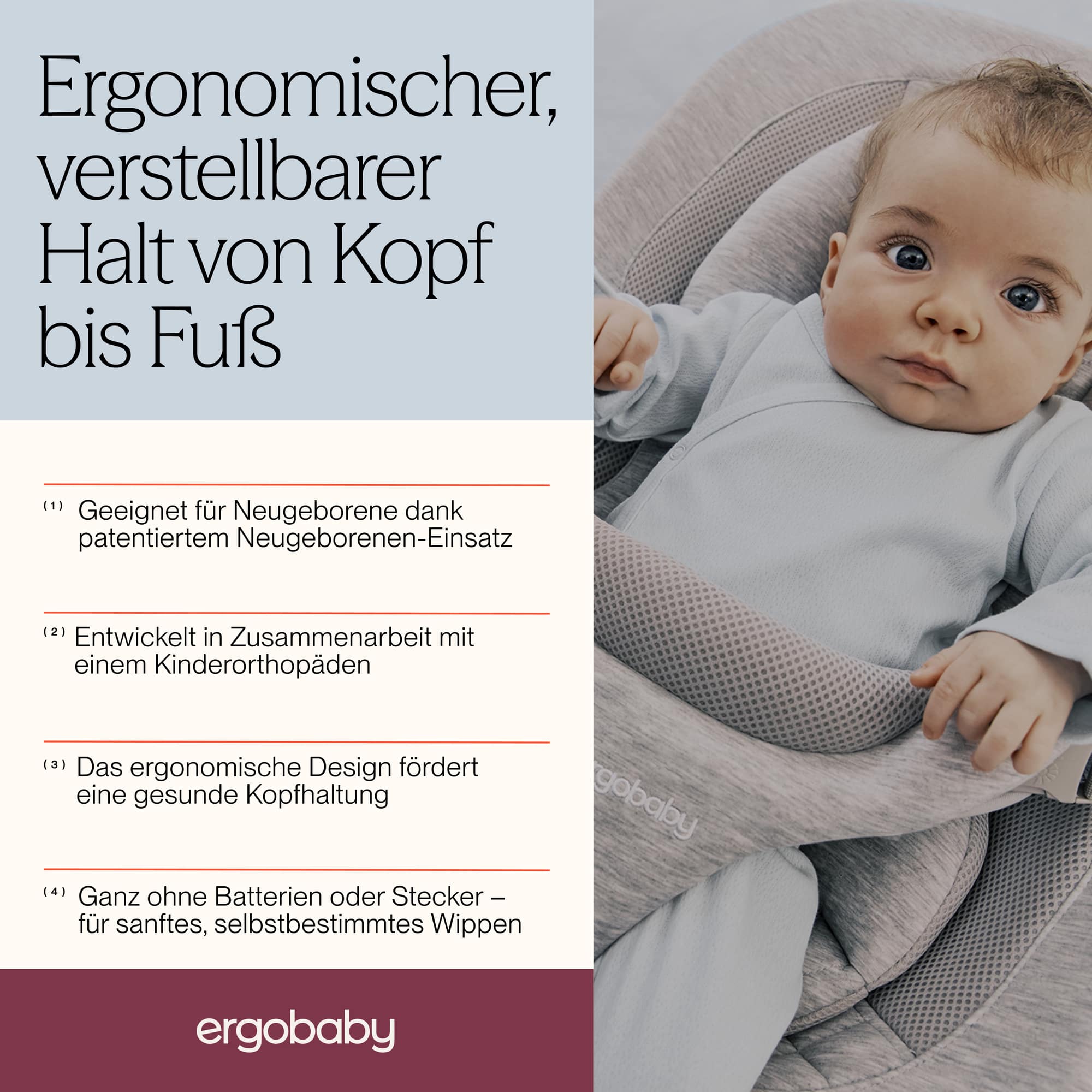 Wippen, ERGObaby, Grün – Produktansicht