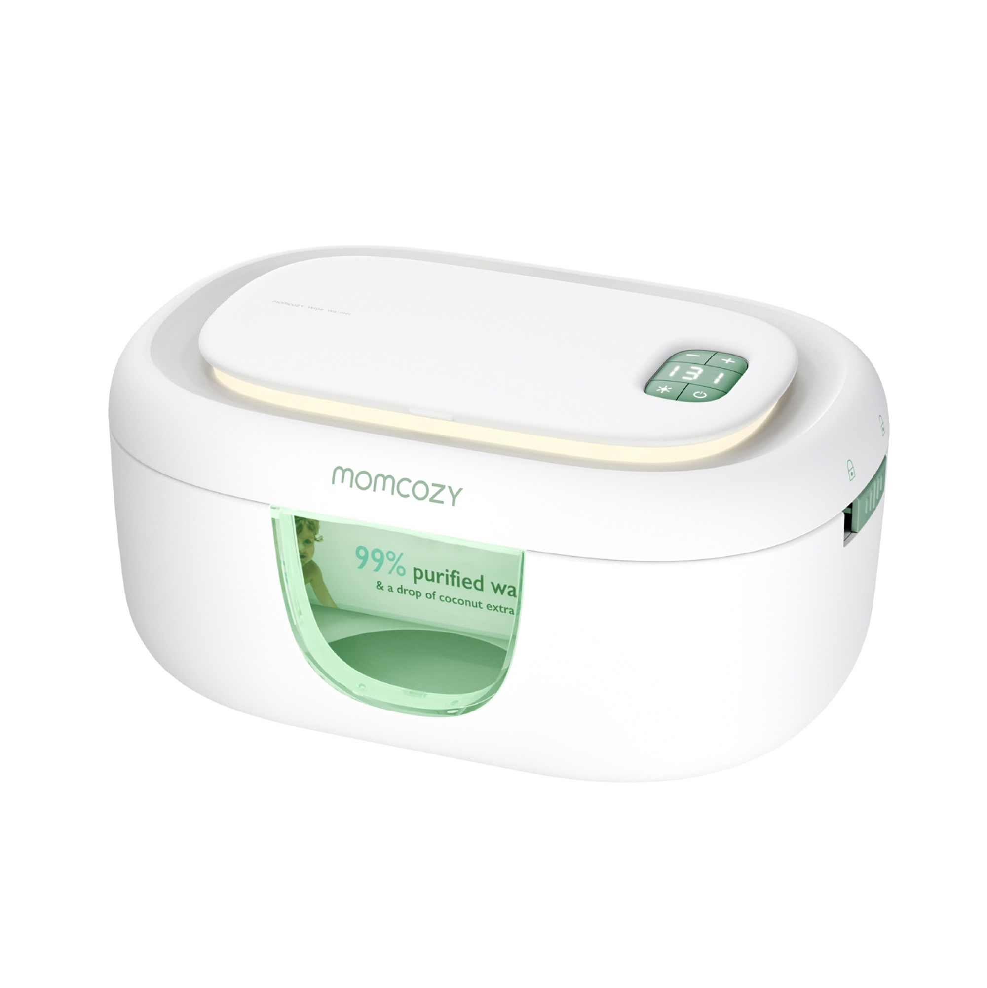 Feuchttücherboxen, momcozy, Weiß – Produktansicht
