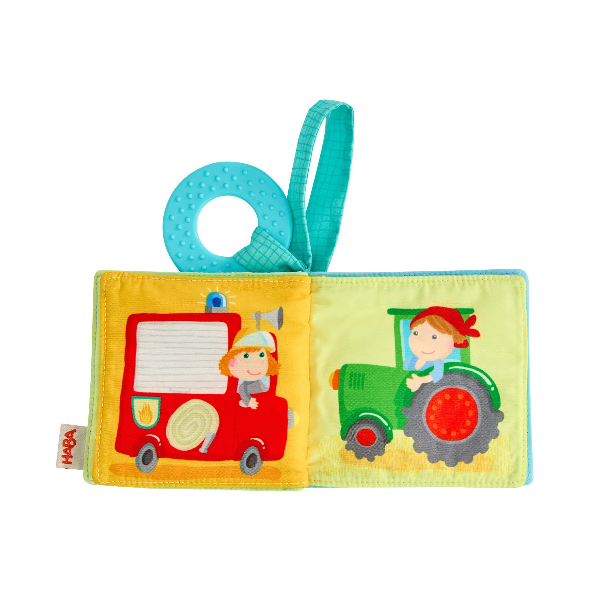 Buggybücher, HABA, Blau – Besonderheit: zum Befestigen an Buggy, Babyschale und Bettchen