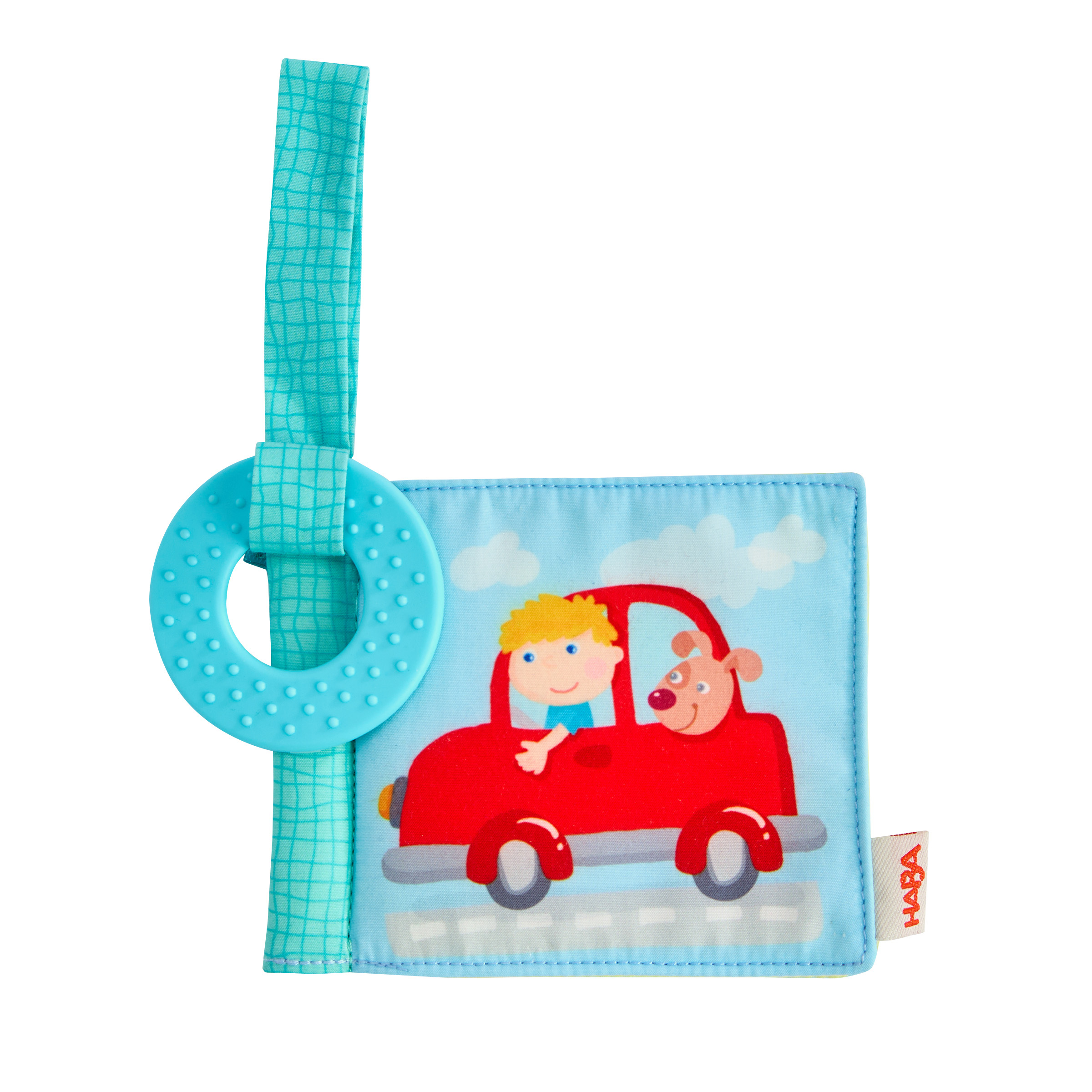 Buggybücher, HABA, Blau – Besonderheit: zum Befestigen an Buggy, Babyschale und Bettchen
