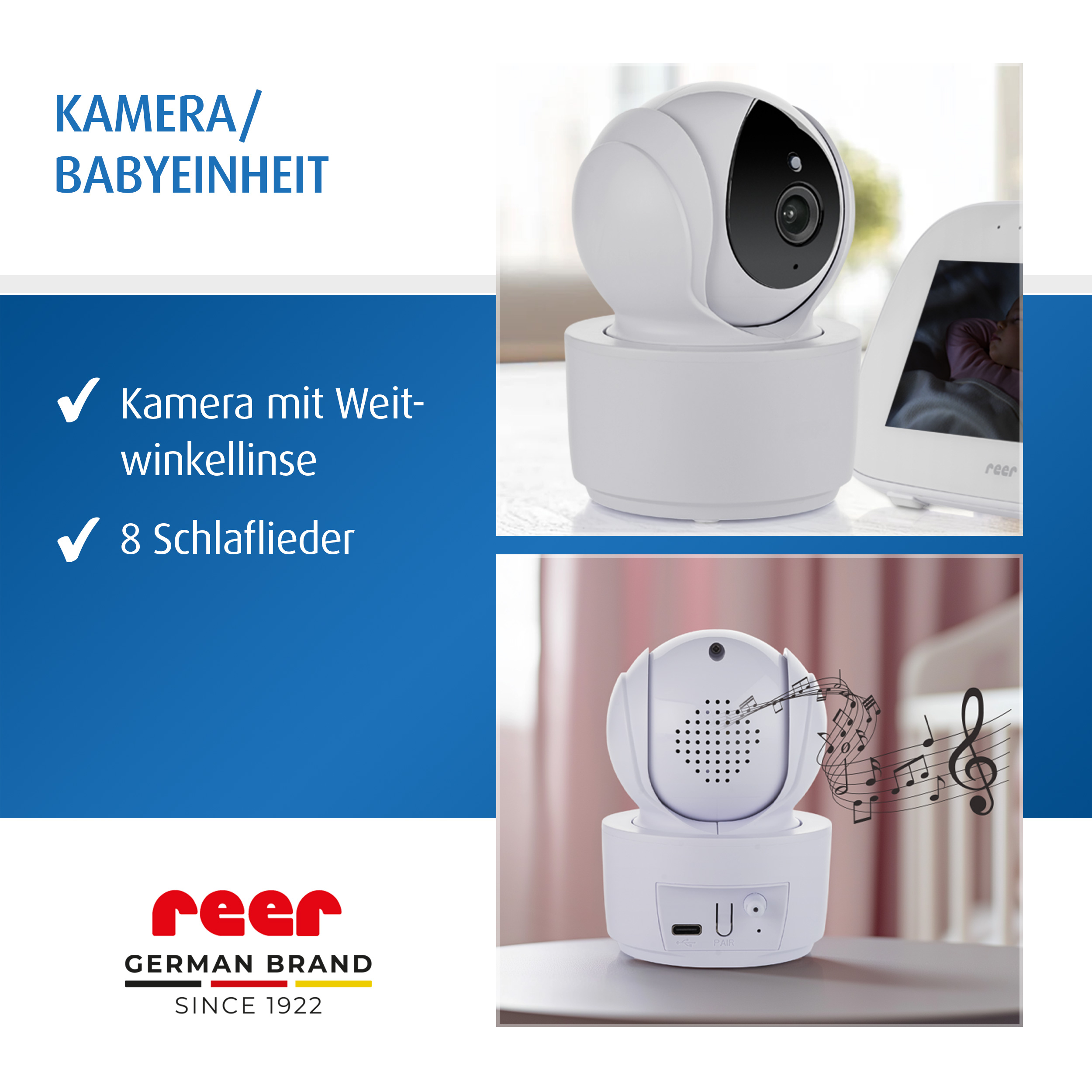 Video Babyphone, reer, Weiß – Produktansicht