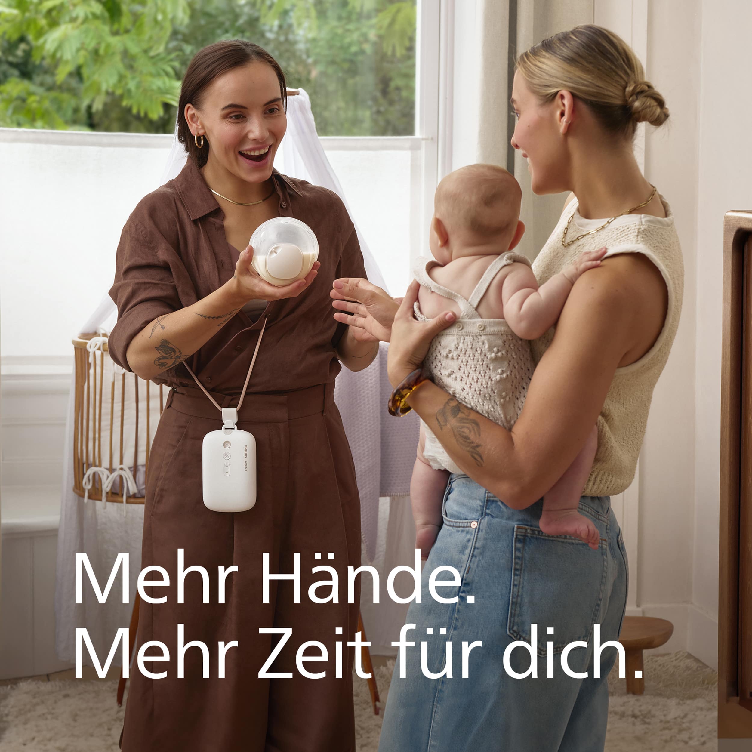 Hands Free Milchpumpen, PHILIPS AVENT, Weiß – Produktansicht