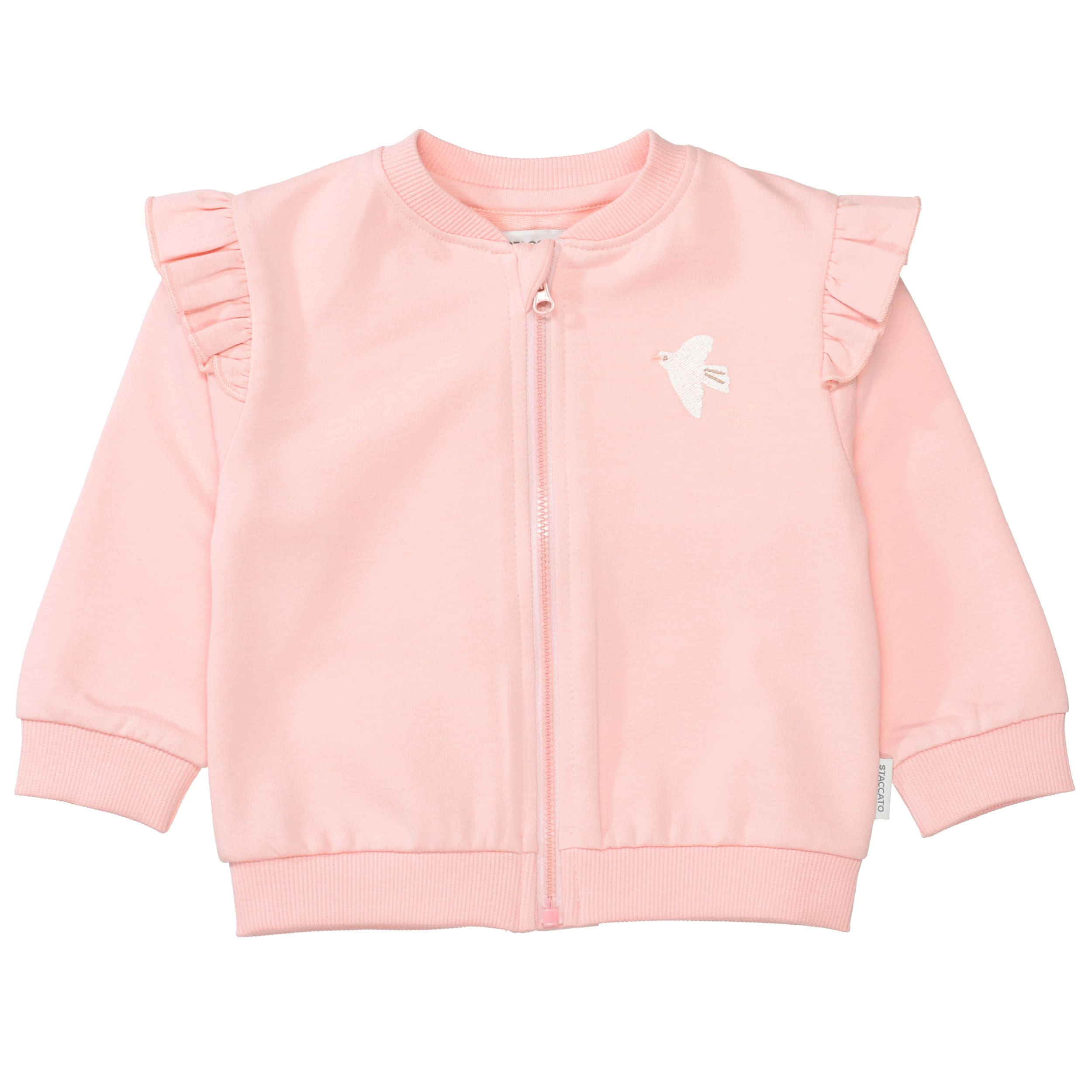Sweat-, Fleece- & Strickjacken, STACCATO, Pink – Besonderheit: aus 95% Baumwolle