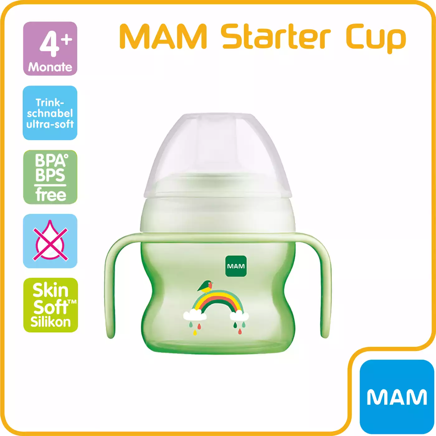 Trinklernflasche Starter Cup 150 ml MAM Grün 2000566951028 4