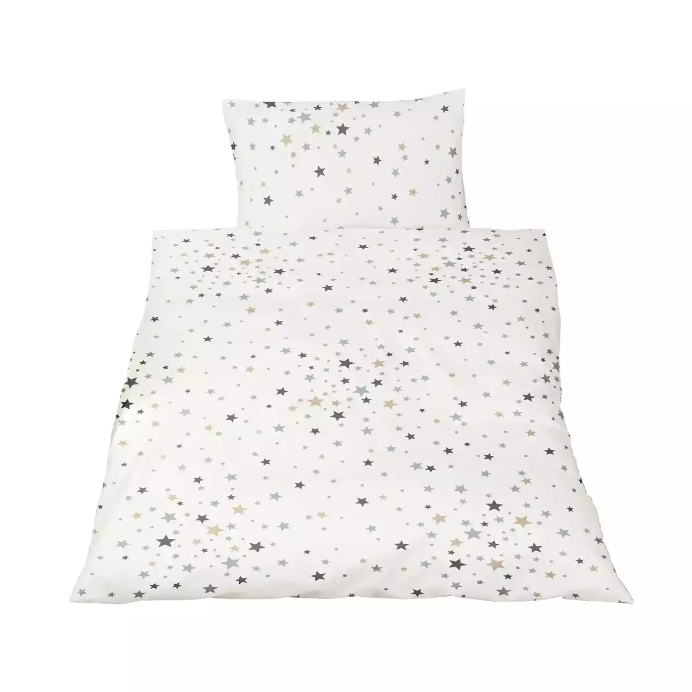 Renforcè Baby Kinder Bettwäsche Sterne und Bär Weiß 100x135 cm 